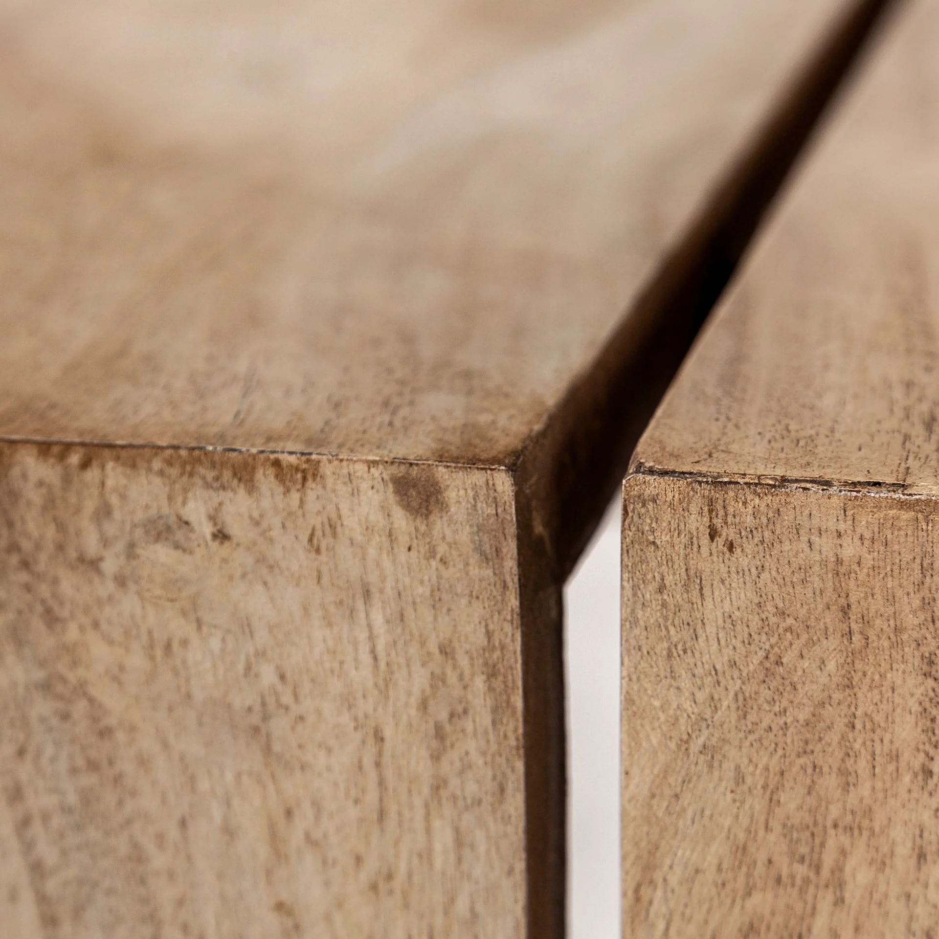 Rectangular Solid Wood Top and Base Coffee Table By Homeroots - Image 5