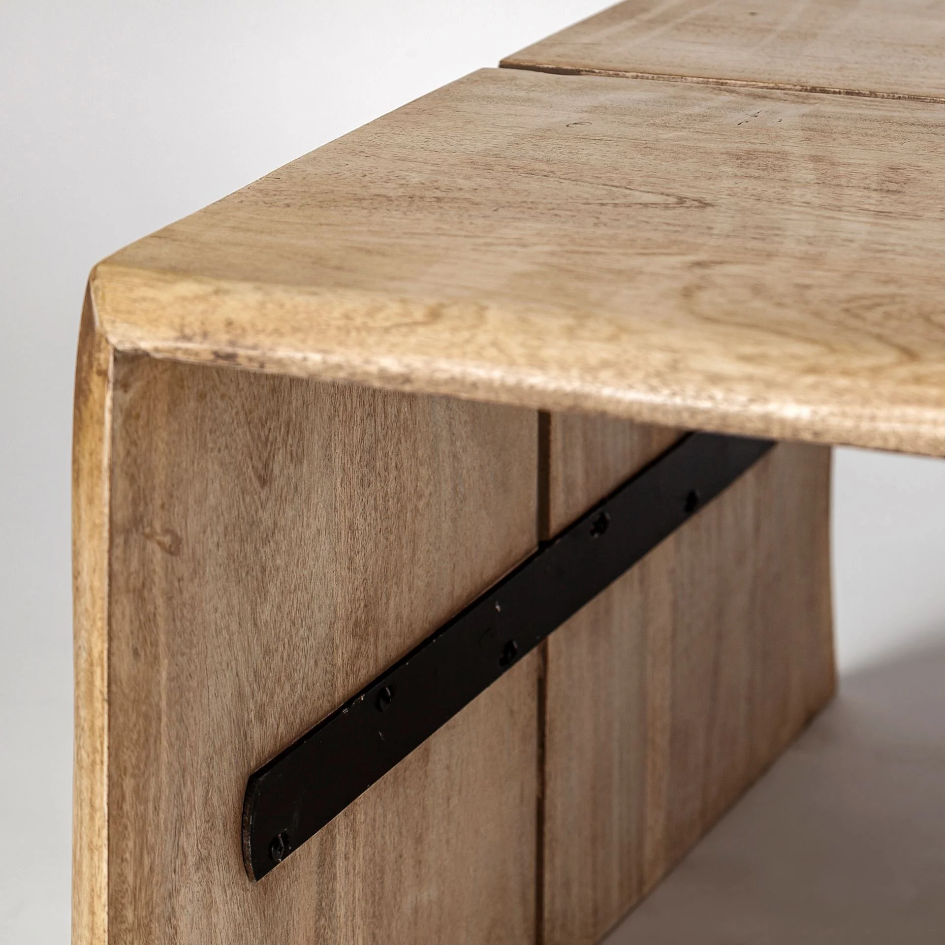 Rectangular Solid Wood Top and Base Coffee Table By Homeroots - Image 6