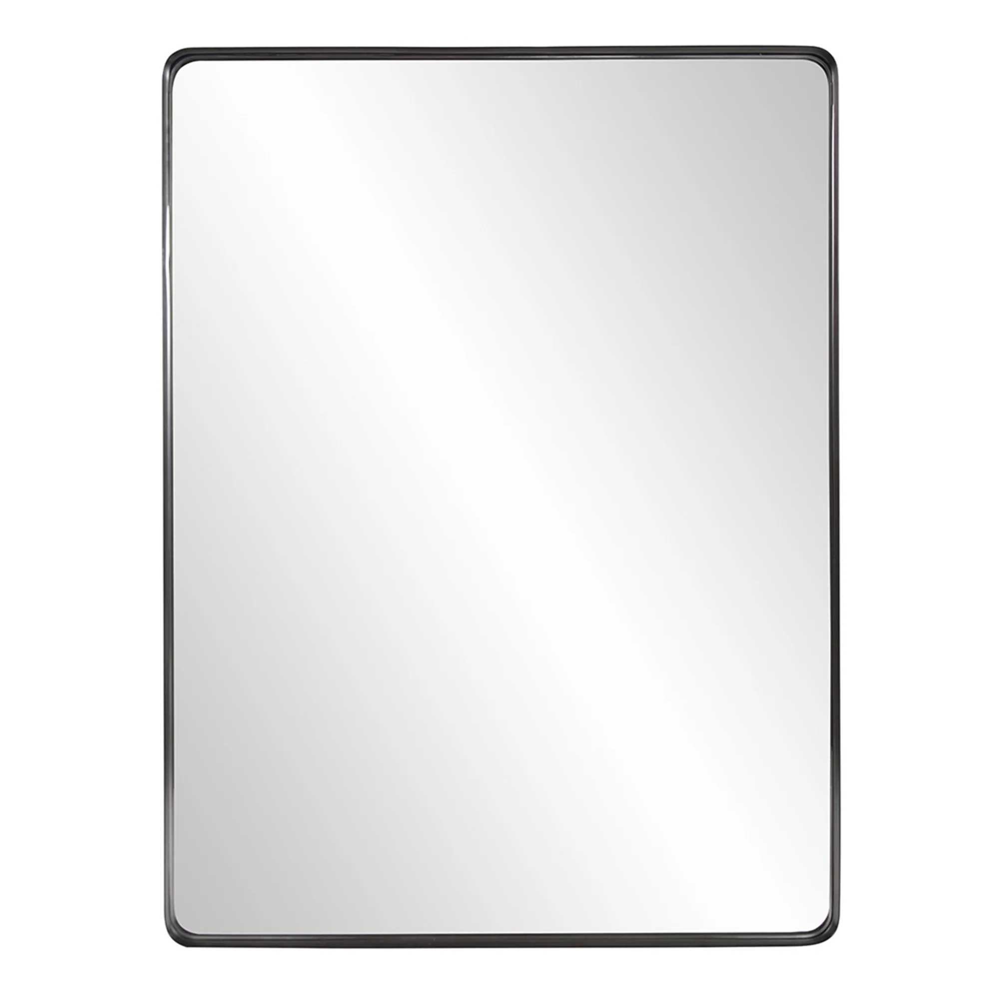 Rectangular Stainless Steel Frame with Brushed Black Finish By Homeroots - Image 2