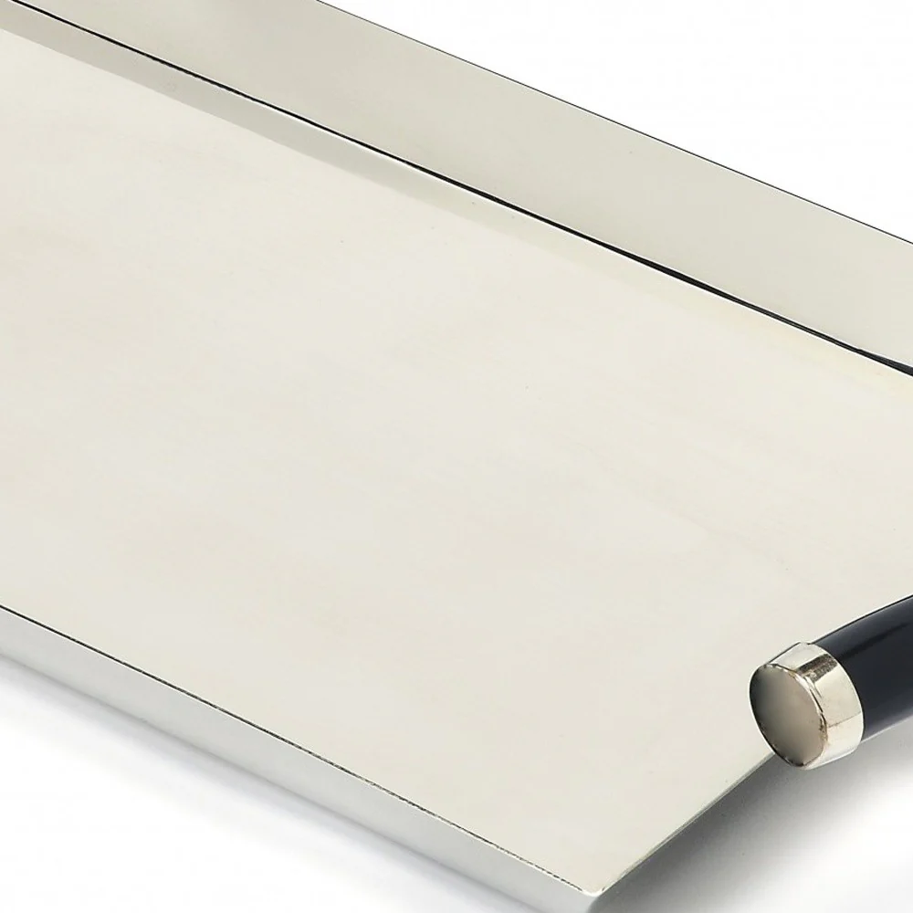 Rectangular Stainless Steel Serving Tray By Homeroots - Image 3