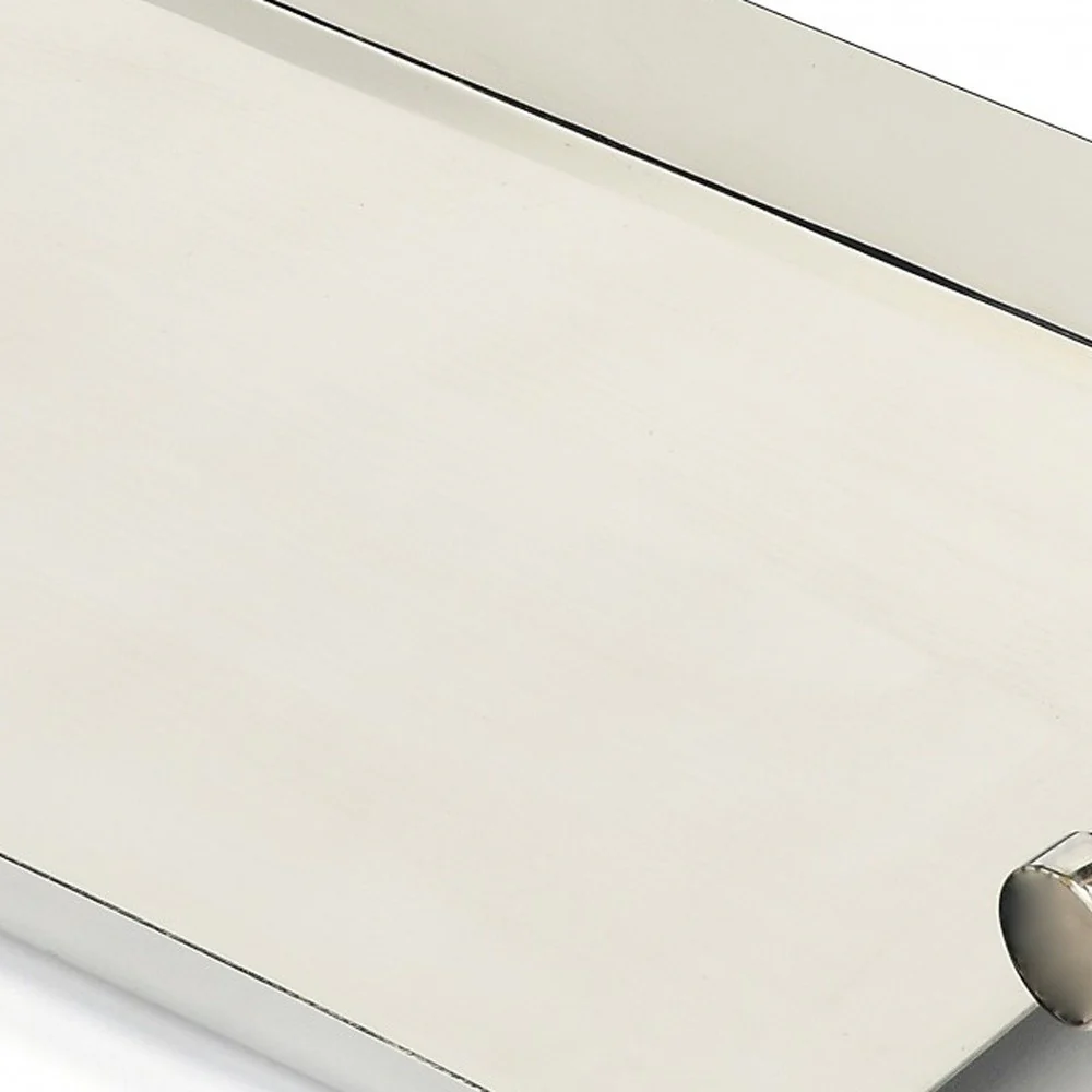Rectangular Stainless Steel Serving Tray By Homeroots - Image 4