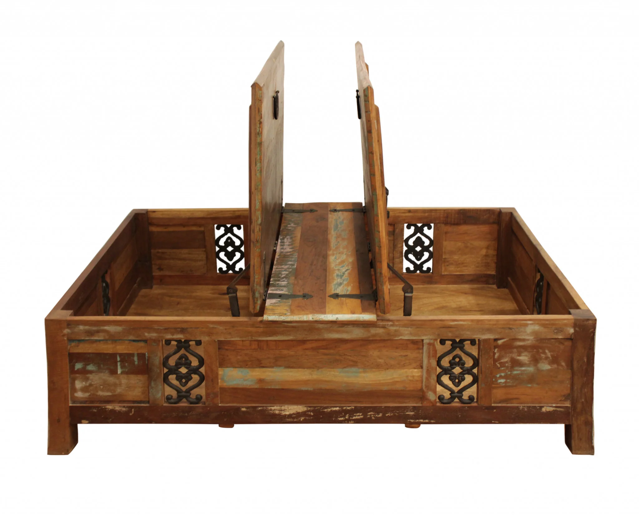 Rectangular Storage Wood Coffee Table By Homeroots - Image 5
