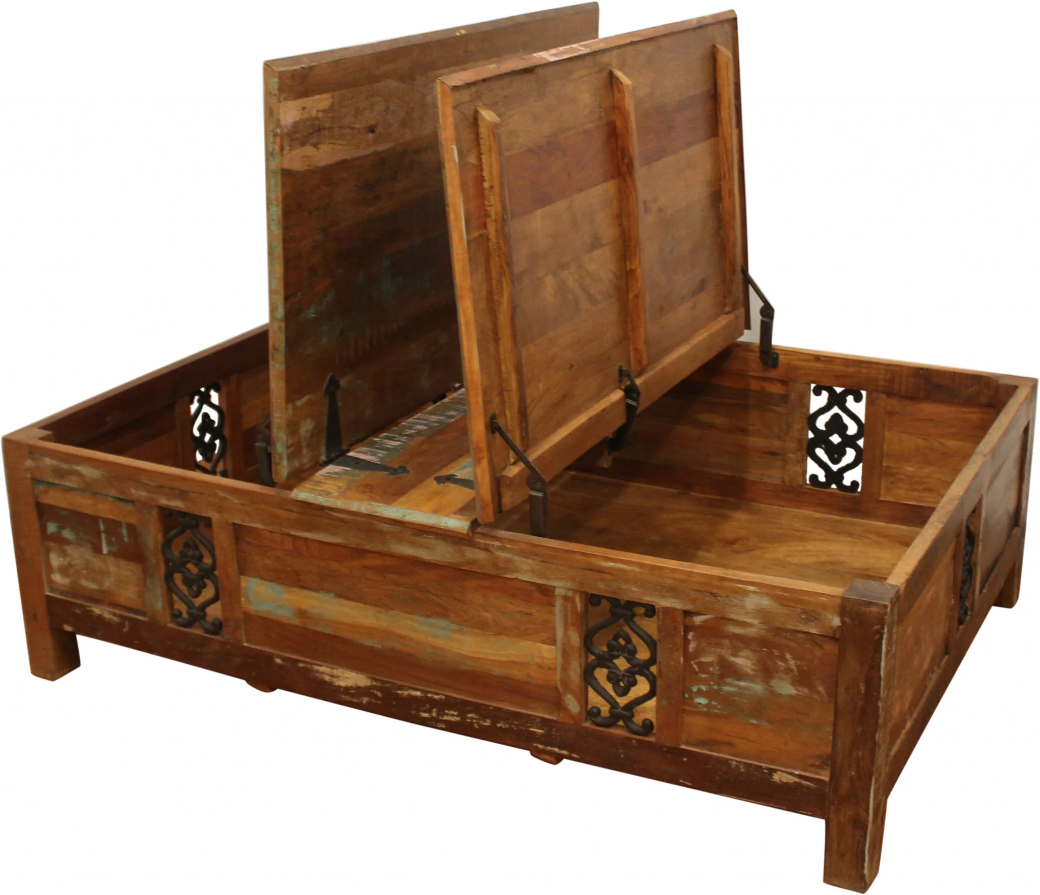 Rectangular Storage Wood Coffee Table By Homeroots - Image 6