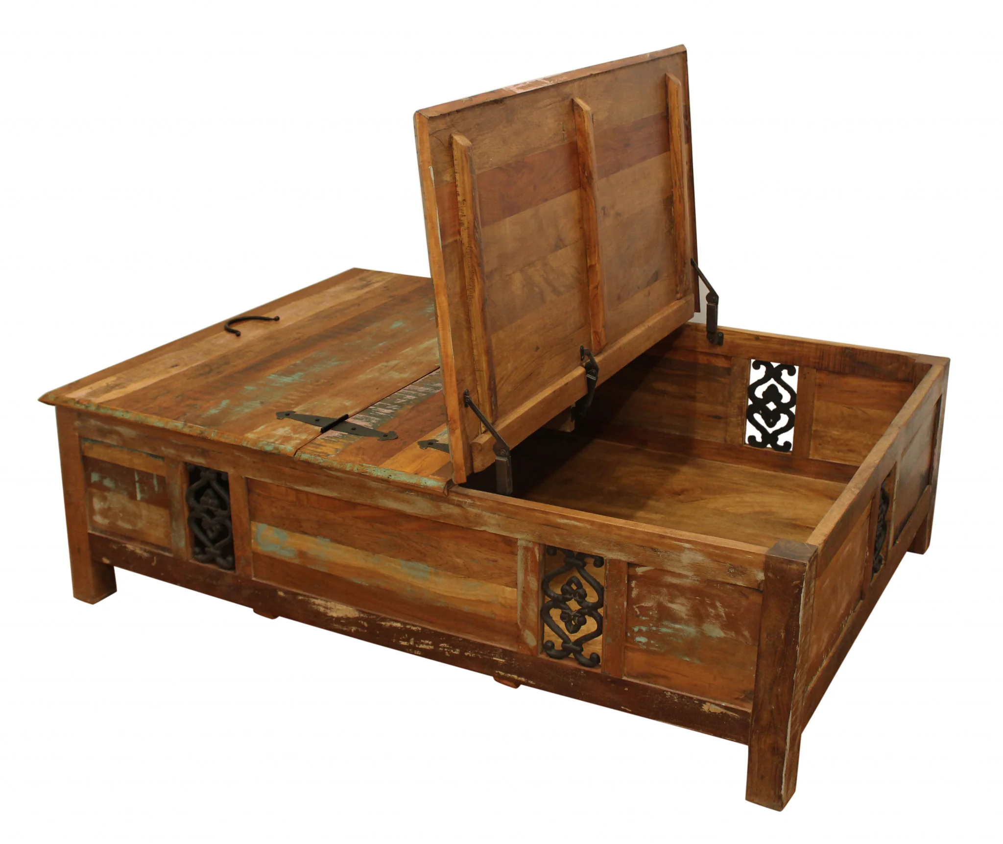 Rectangular Storage Wood Coffee Table By Homeroots - Image 7