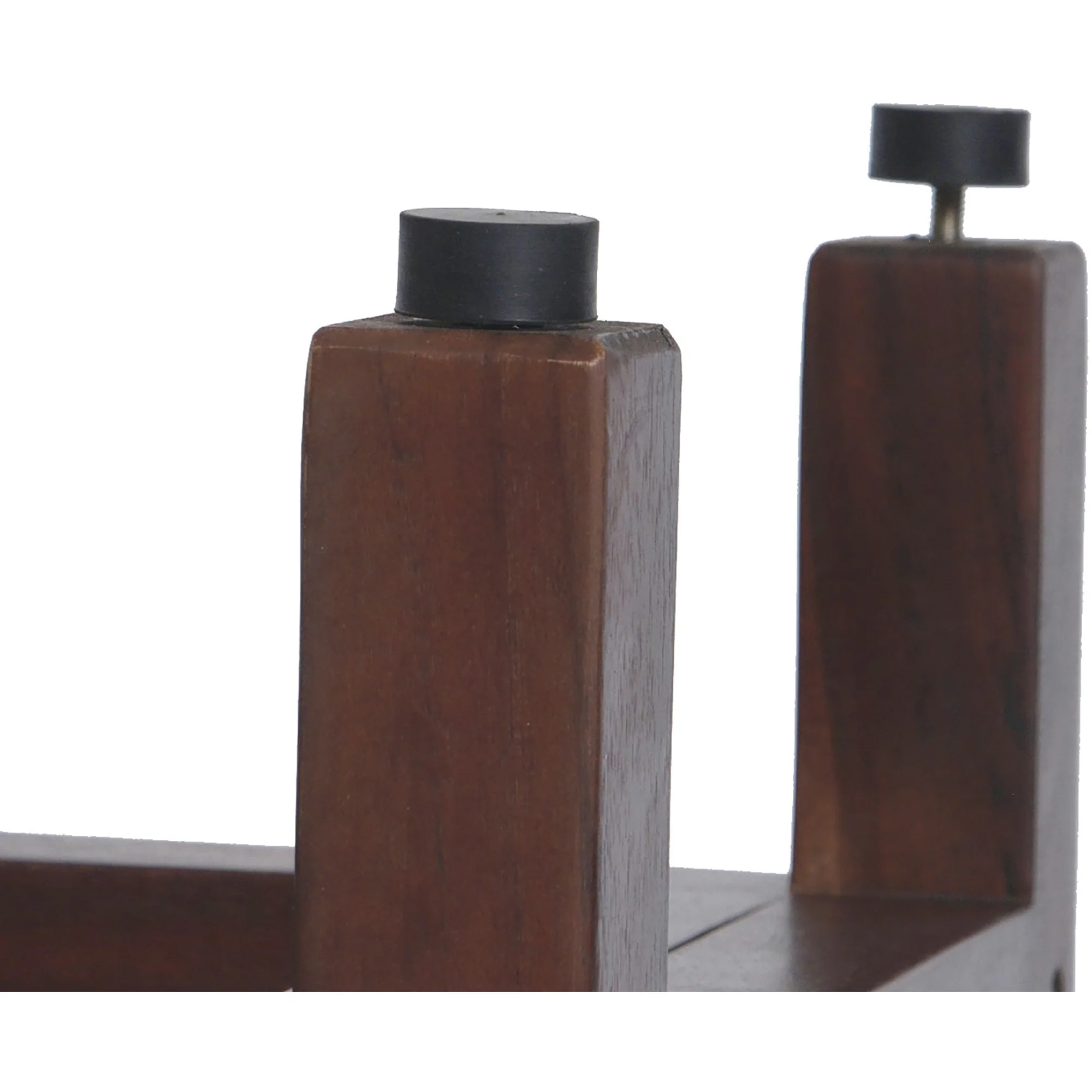 Rectangular Teak Shower Bench with Handles in Brown Finish By Homeroots - Image 4