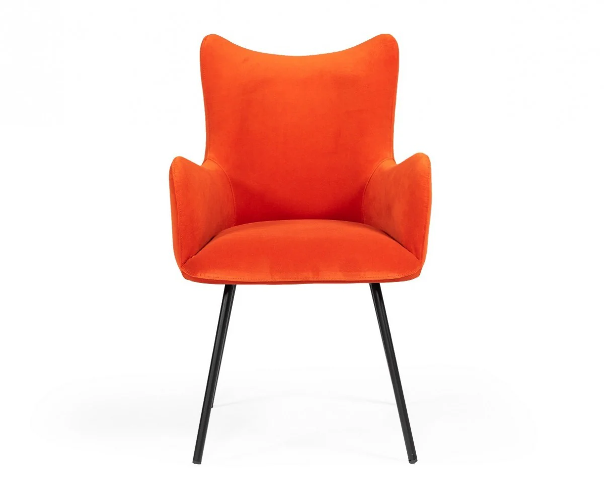 Red and Black Mid Century Modern Dining or Side Chair By Homeroots - Image 3