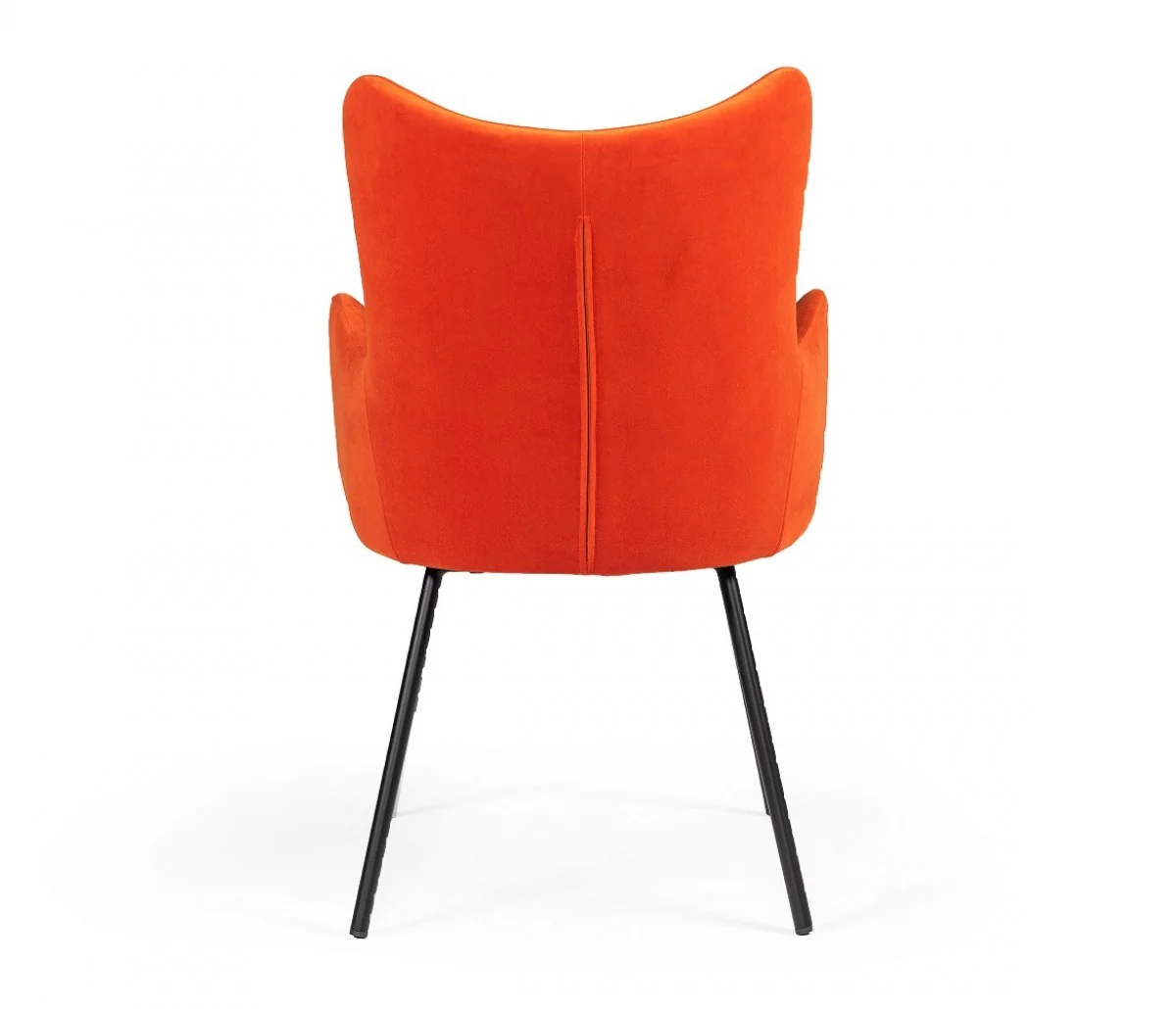 Red and Black Mid Century Modern Dining or Side Chair By Homeroots - Image 5