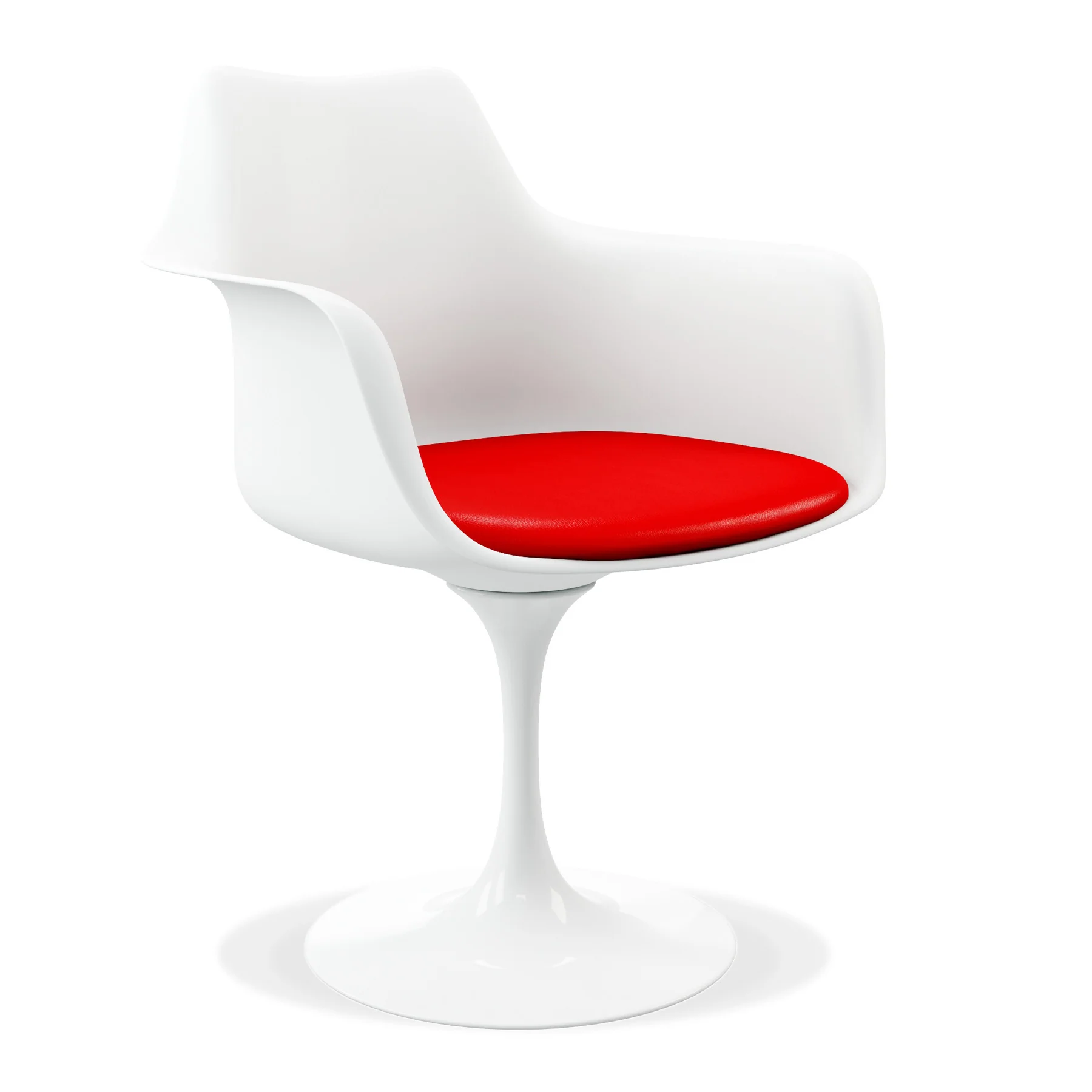 Red And Silver Heavy Duty Plastic Dining Arm Chair By Homeroots - Image 9