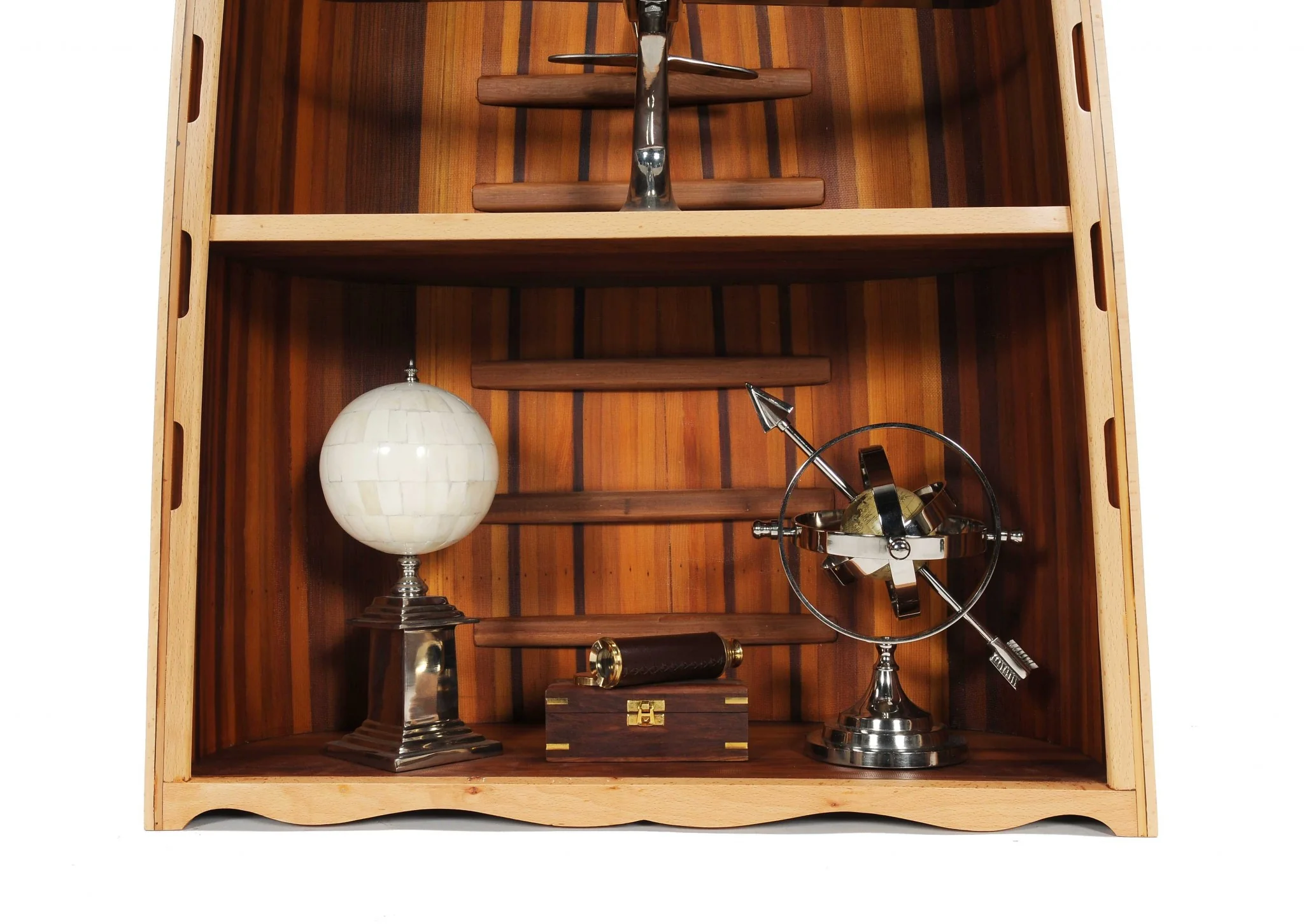 Red Cedar Canoe Book Shelf By Homeroots - Image 4