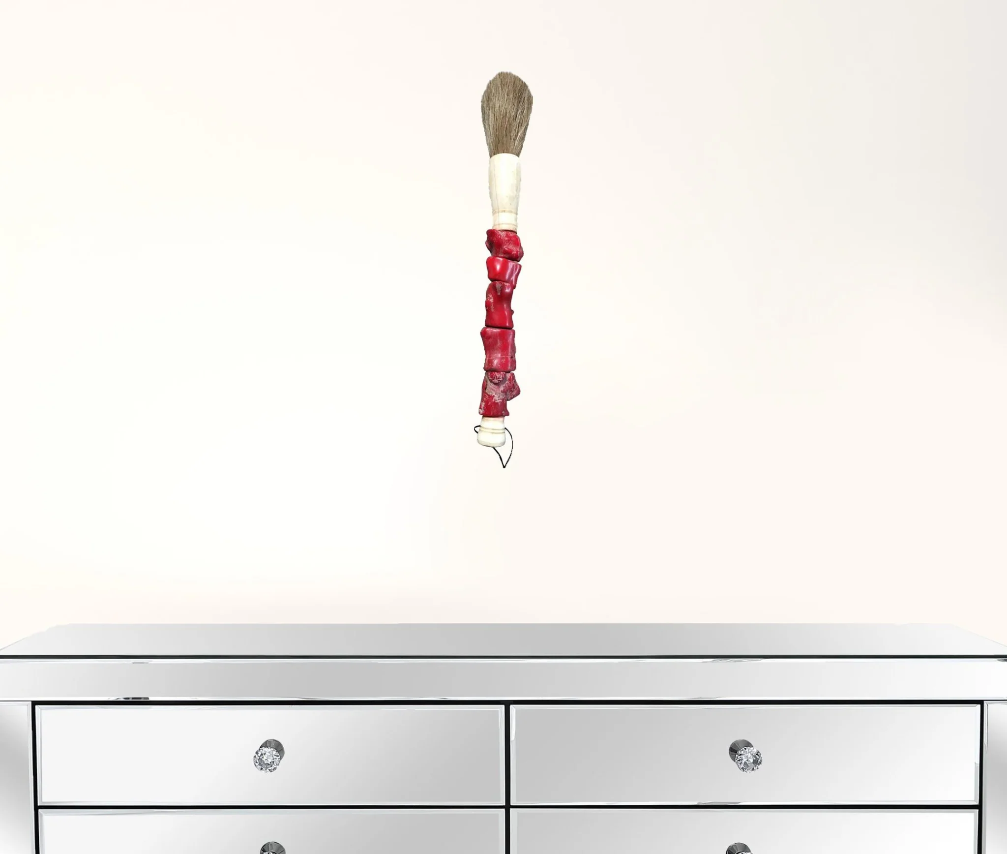 Red Chunky Coral Decorative Calligraphy Brush By Homeroots - Image 2