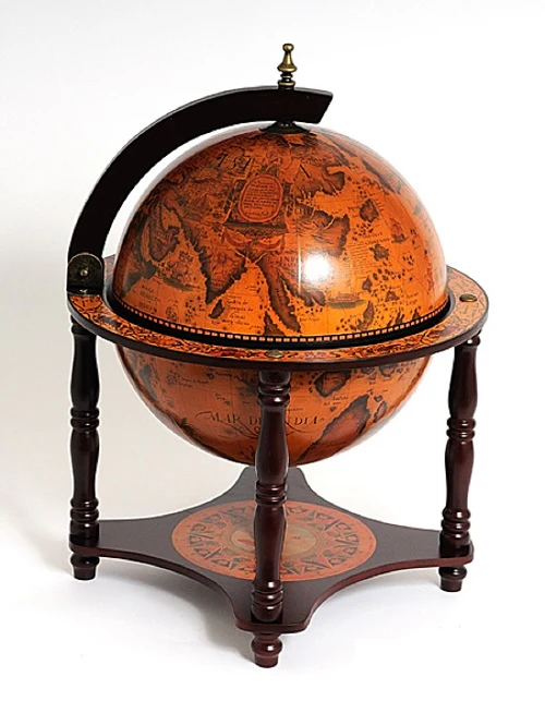 Red Globe Bar Legged Stand By Homeroots - Image 2
