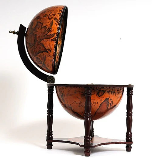 Red Globe Bar Legged Stand By Homeroots - Image 3
