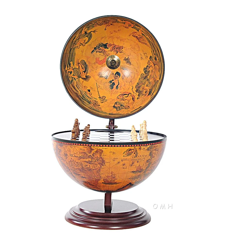 Red Globe with Chess Holder By Homeroots - 364359 - Image 6