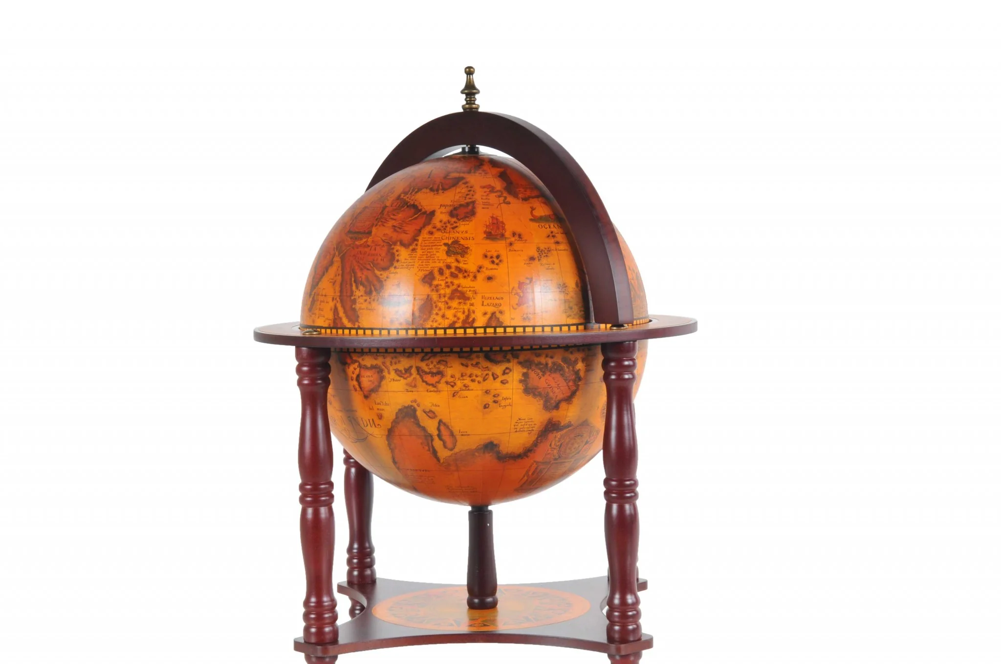 Red Globe with Chess Holder By Homeroots - 364362 - Image 2