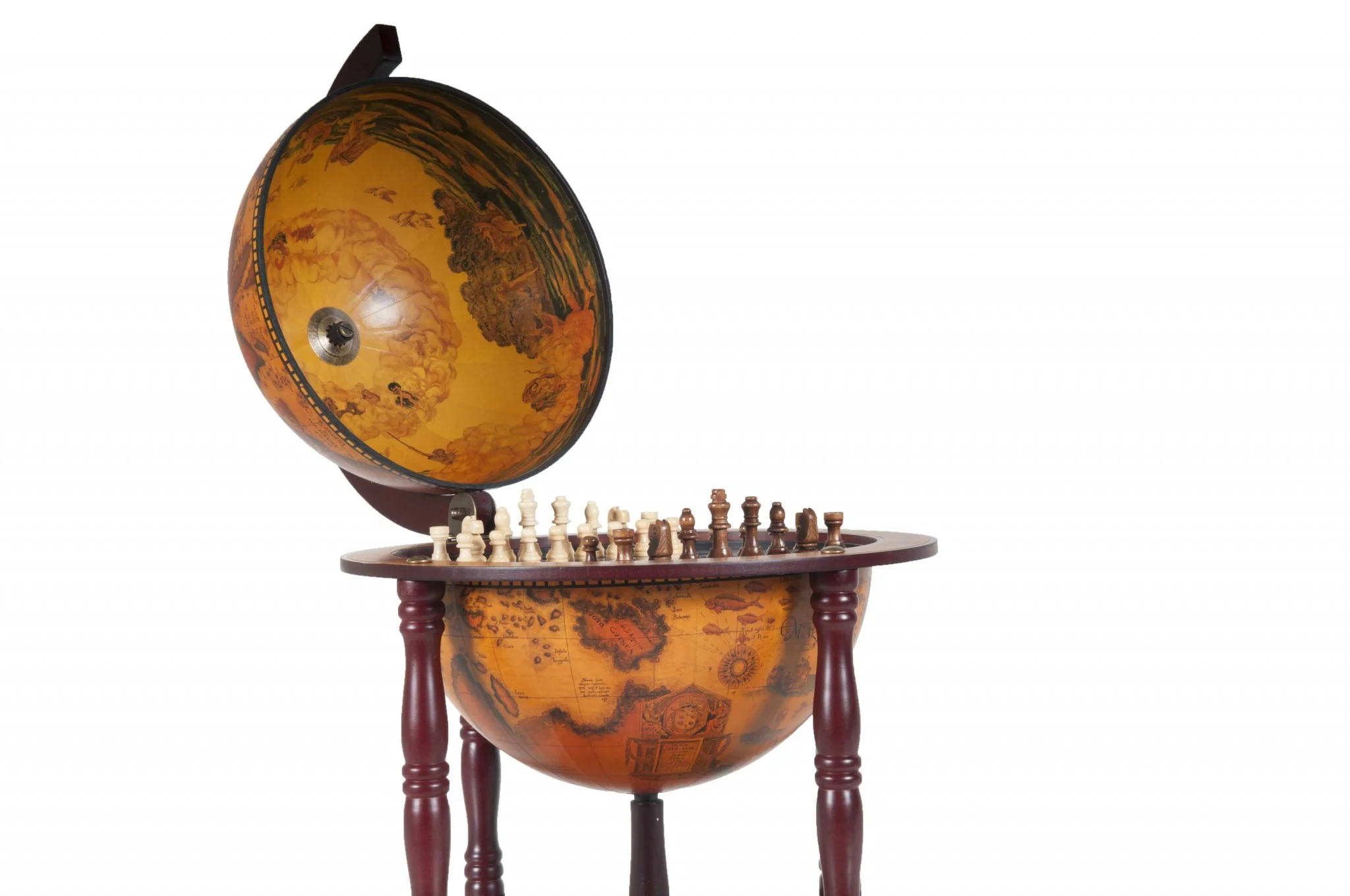 Red Globe with Chess Holder By Homeroots - 364362 - Image 5