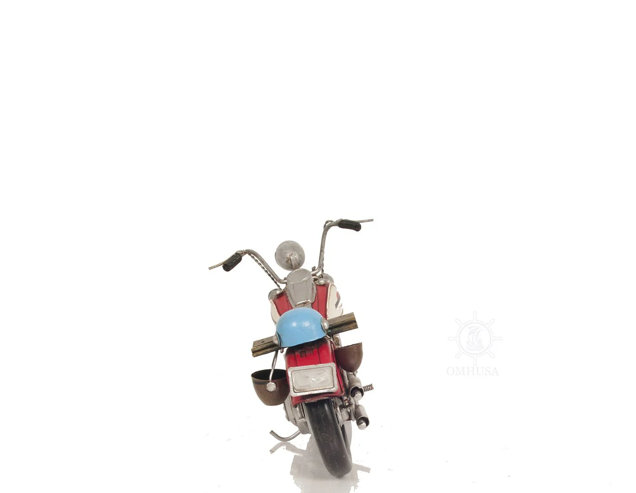 Red Harley Davidson Motorcycle Sculpture By Homeroots - Image 6