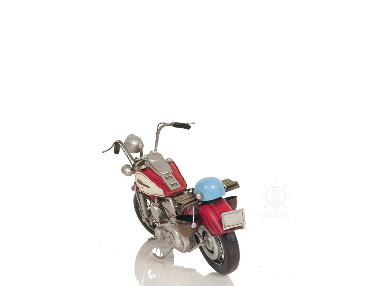 Red Harley Davidson Motorcycle Sculpture By Homeroots - Image 7