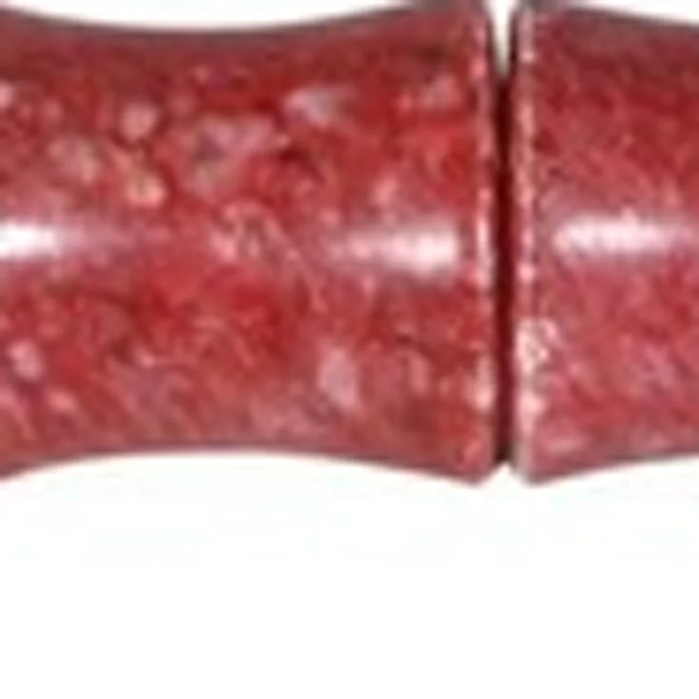 Red Spotted Jade Faux Bamboo Decorative Calligraphy Brush By Homeroots - Image 3