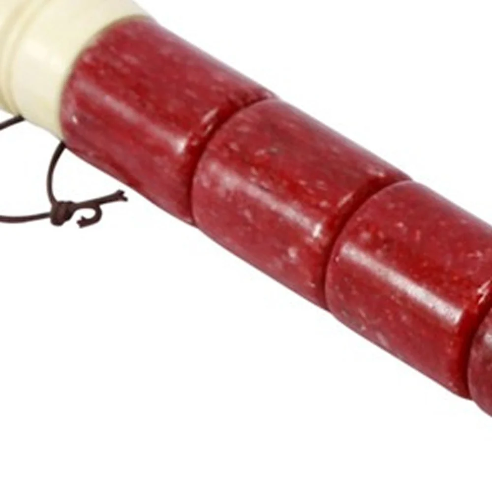 Red Spotted Jade Sectioned Decorative Calligraphy Brush By Homeroots - Image 3