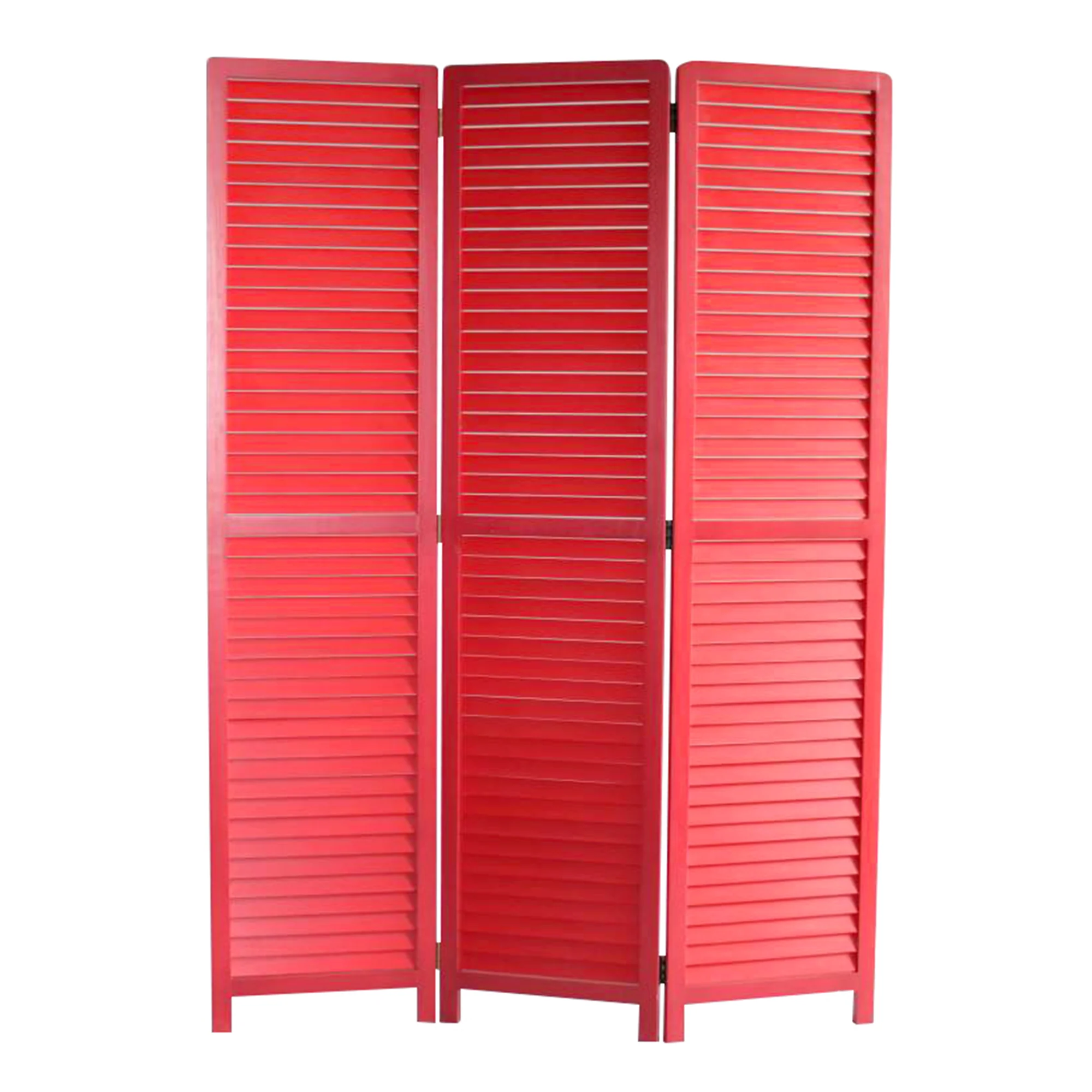 Red Wood Screen By Homeroots - 274726 - Image 2