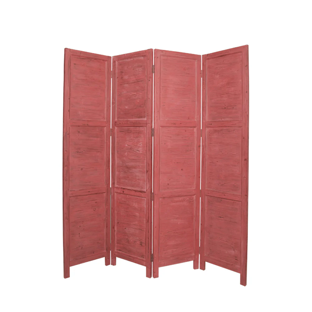 Red Wood Screen By Homeroots - 274884 - Image 2