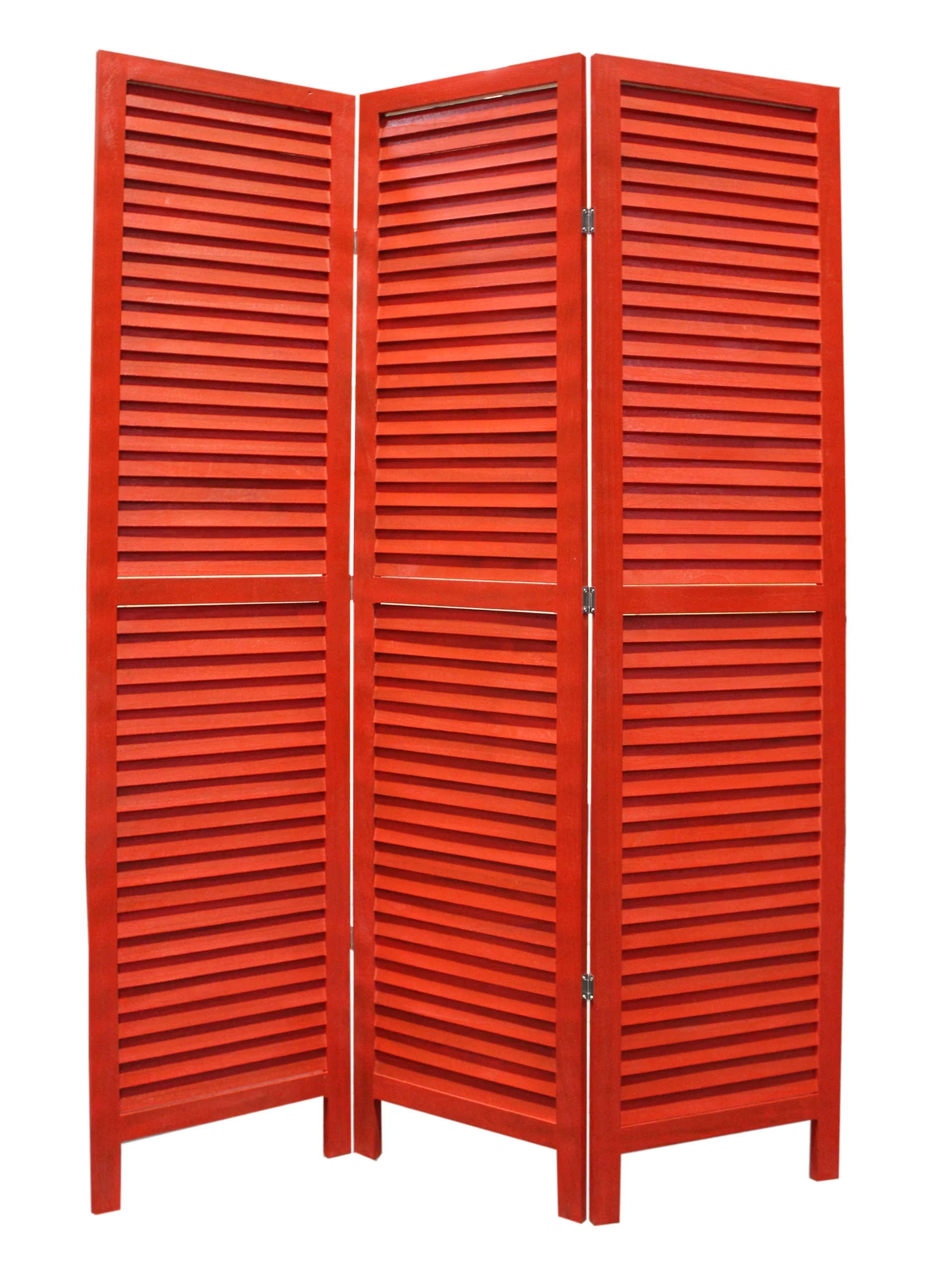Red Wood Shutter -Screen By Homeroots - Image 2