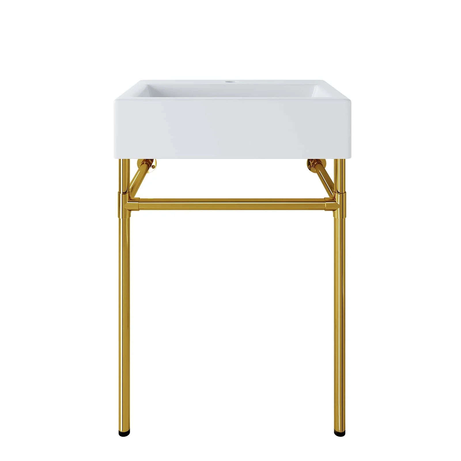 Redeem 24" Wall-Mount Gold Stainless Steel Bathroom Vanity By Modway - EEI-5536 - Image 2