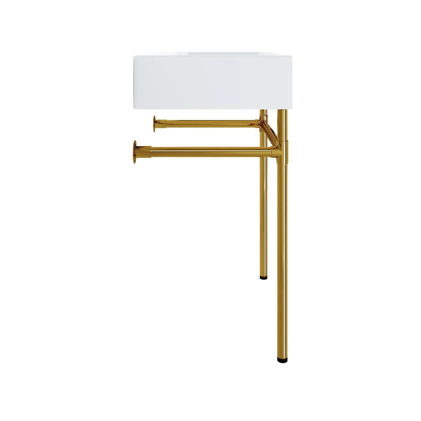 Redeem 24" Wall-Mount Gold Stainless Steel Bathroom Vanity By Modway - EEI-5536 - Image 5