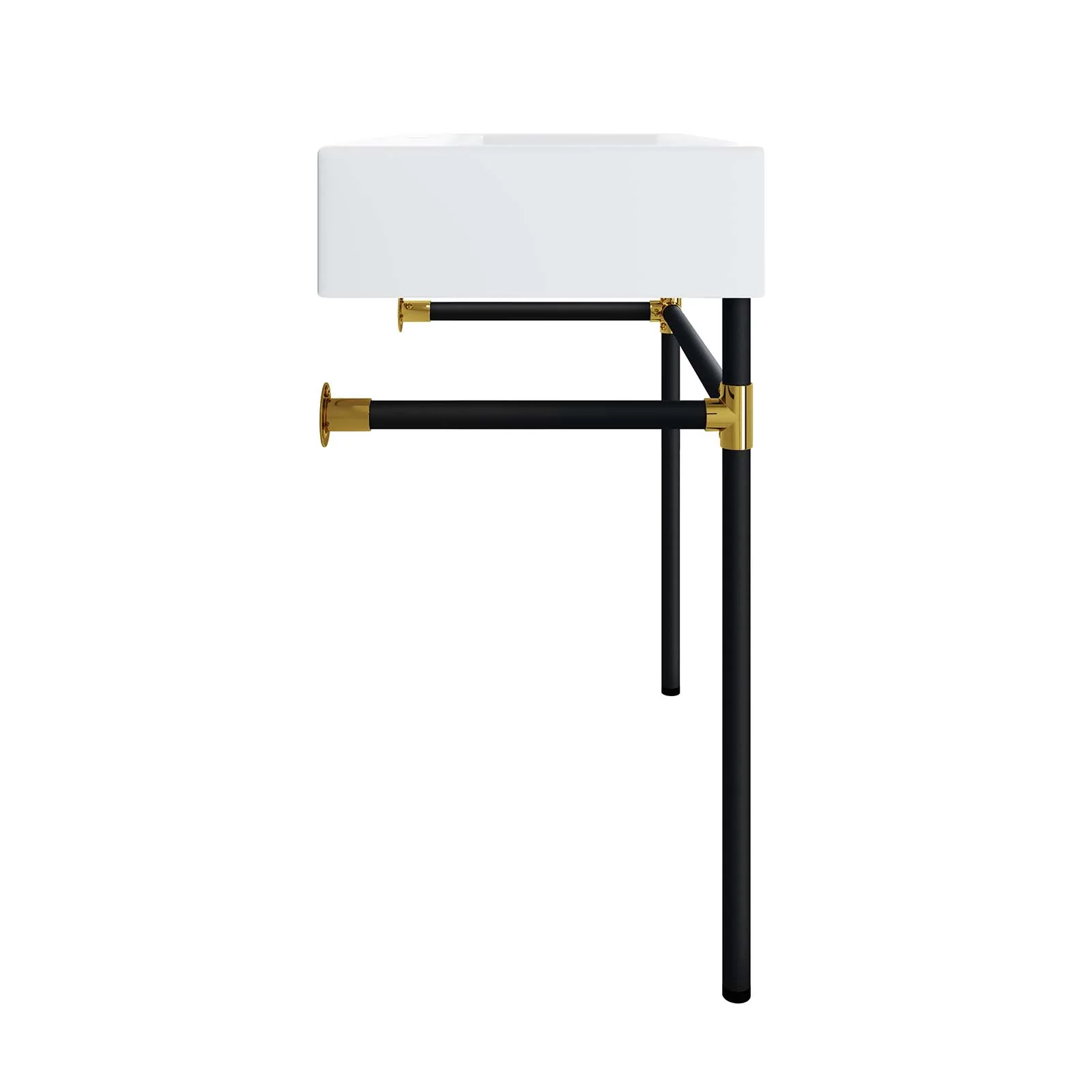 Redeem 32" Black Stainless Steel Wall-Mount Bathroom Vanity By Modway - EEI-5541 - Image 5