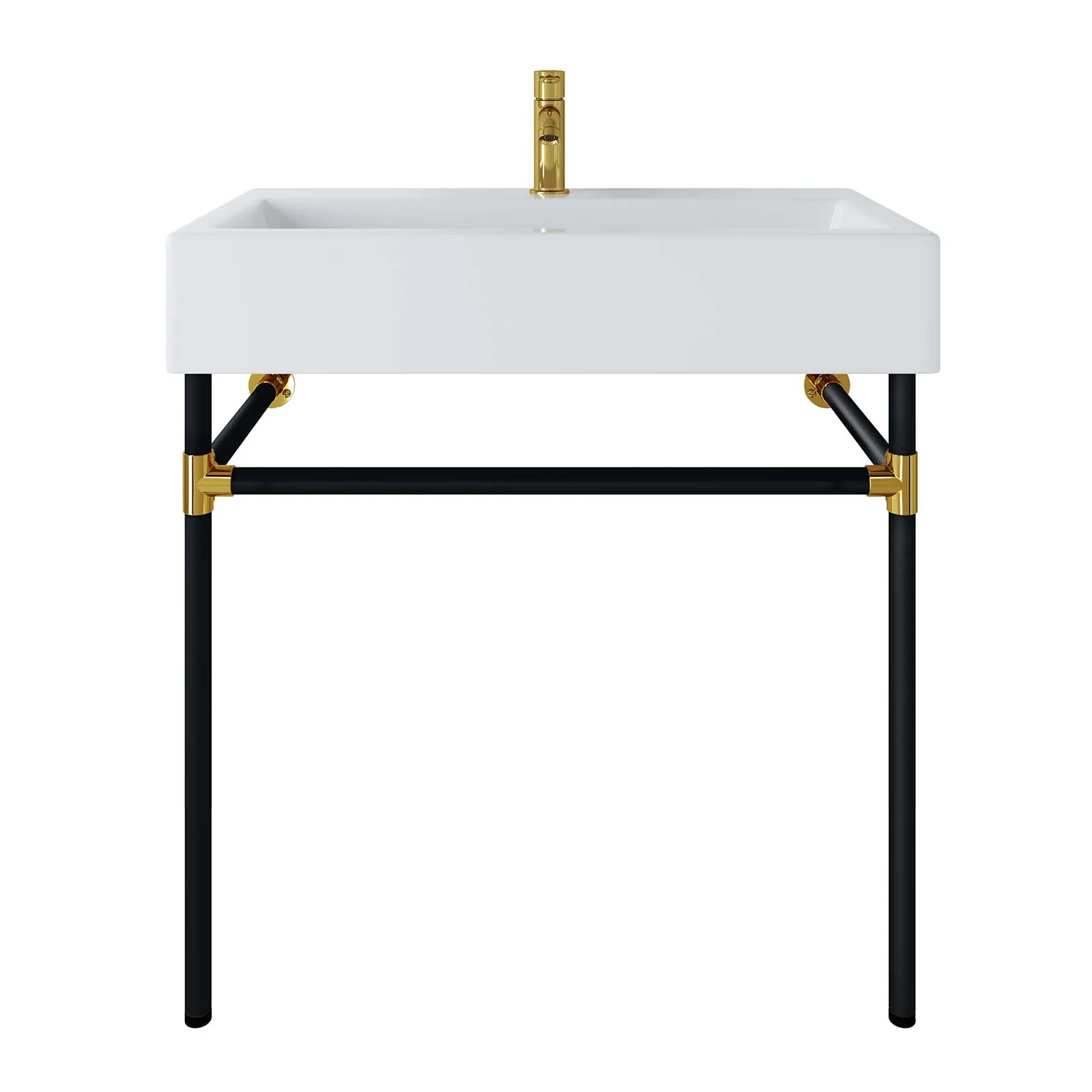 Redeem 32" Black Stainless Steel Wall-Mount Bathroom Vanity By Modway - EEI-5541 - Image 6