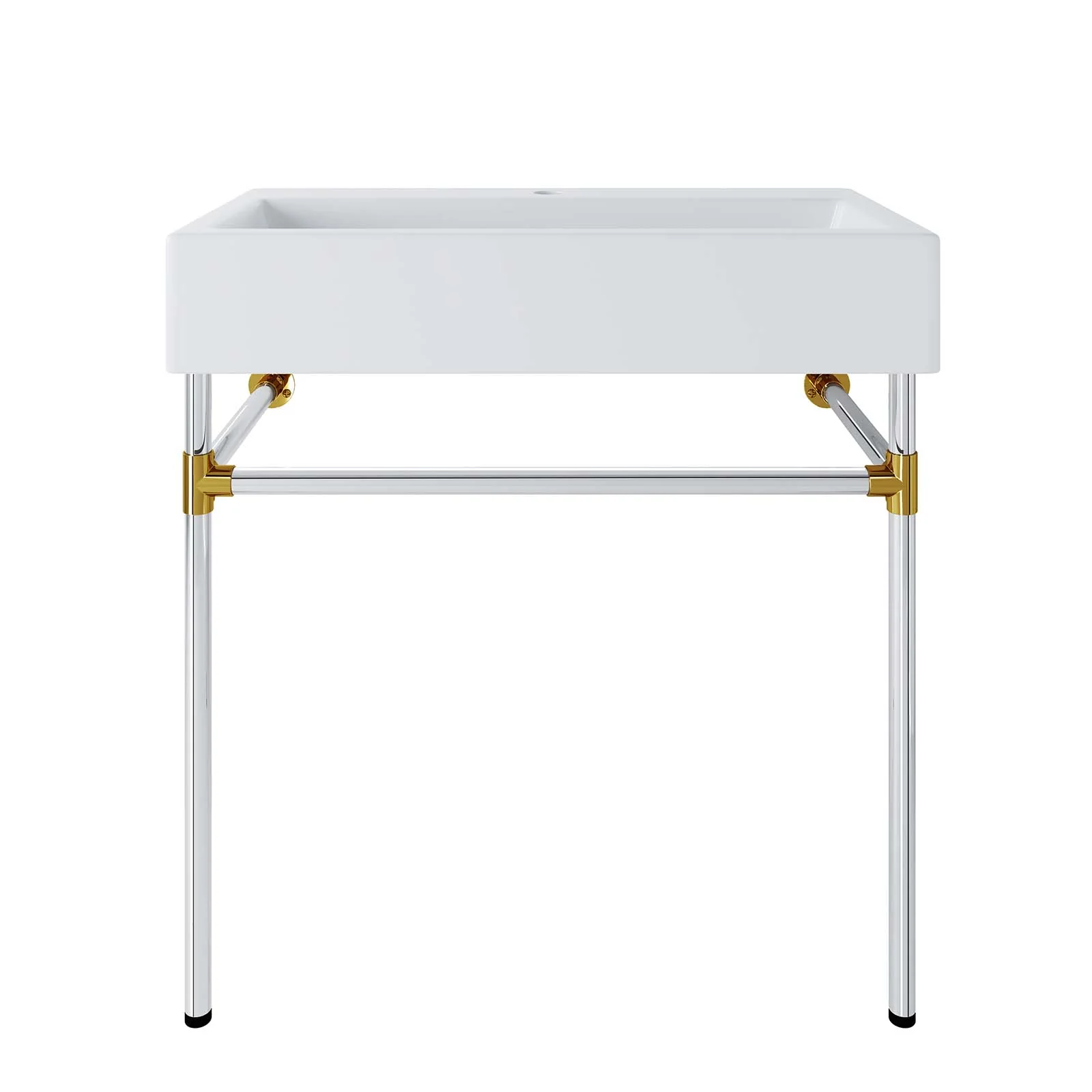 Redeem 32" Silver Stainless Steel Wall-Mount Bathroom Vanity By Modway - EEI-5542 - Image 2