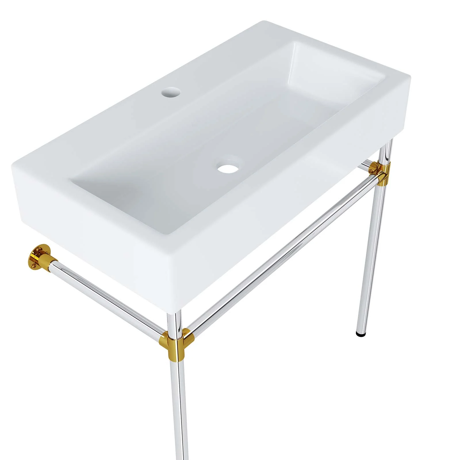 Redeem 32" Silver Stainless Steel Wall-Mount Bathroom Vanity By Modway - EEI-5542 - Image 3