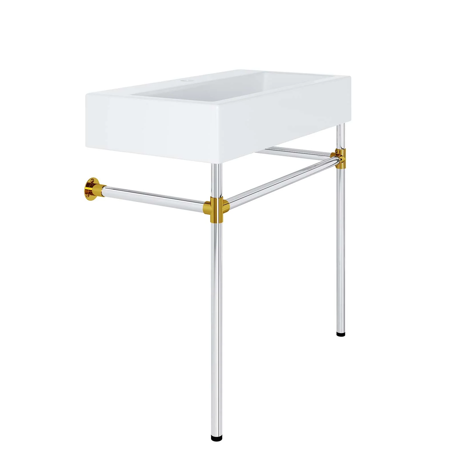 Redeem 32" Silver Stainless Steel Wall-Mount Bathroom Vanity By Modway - EEI-5542 - Image 4