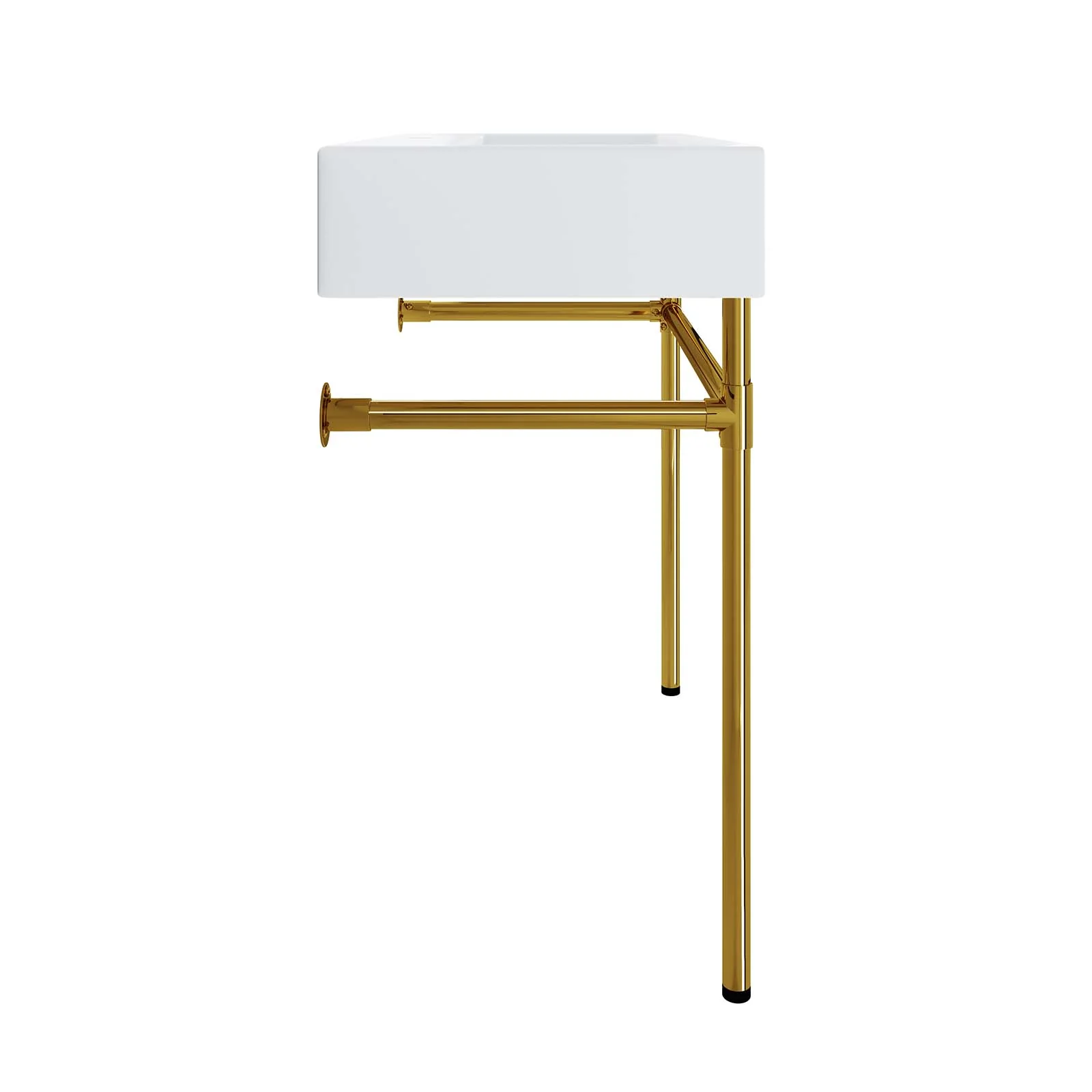 Redeem 32" Wall-Mount Gold Stainless Steel Bathroom Vanity By Modway - EEI-5540 - Image 5