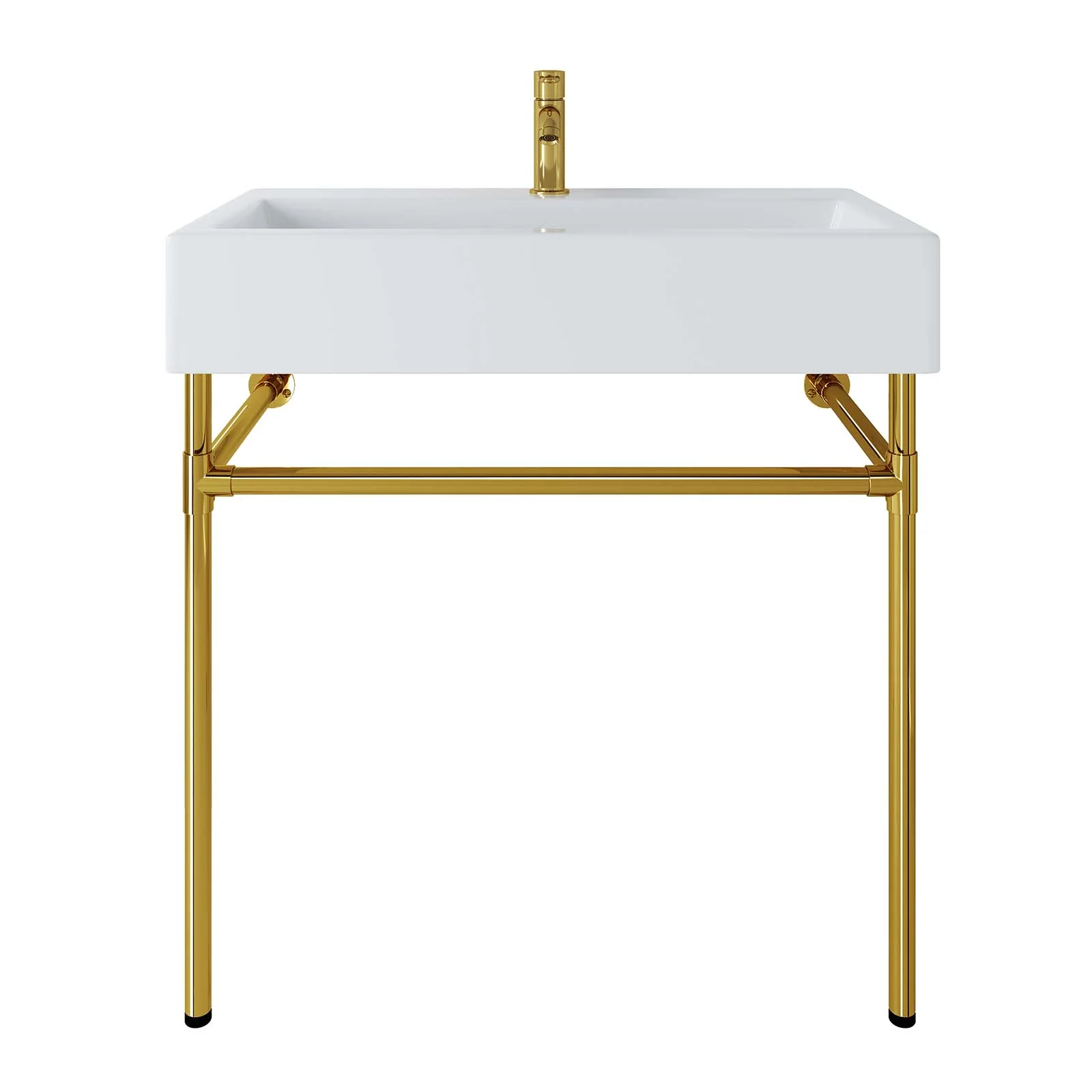 Redeem 32" Wall-Mount Gold Stainless Steel Bathroom Vanity By Modway - EEI-5540 - Image 6