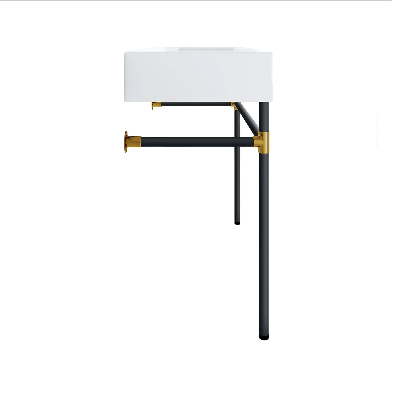 Redeem 40" Black Stainless Steel Wall-Mount Bathroom Vanity By Modway - EEI-5545 - Image 5