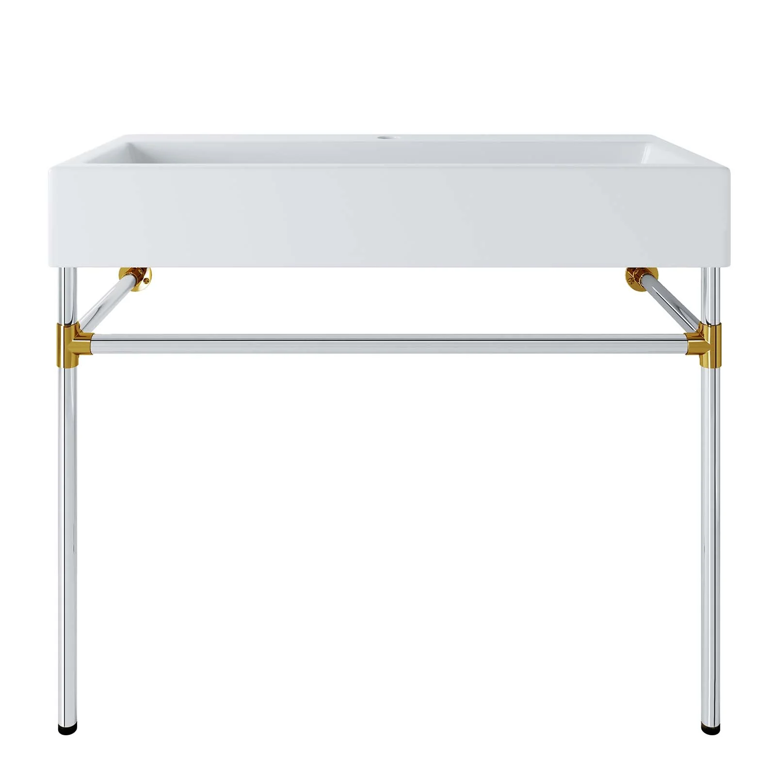 Redeem 40" Silver Stainless Steel Wall-Mount Bathroom Vanity By Modway - EEI-5546 - Image 2