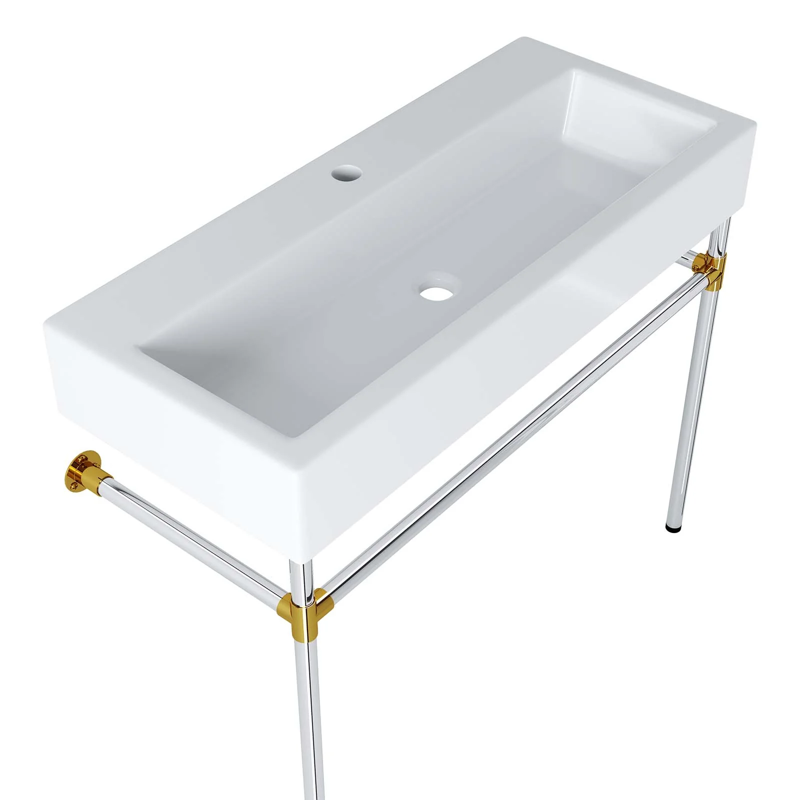 Redeem 40" Silver Stainless Steel Wall-Mount Bathroom Vanity By Modway - EEI-5546 - Image 3