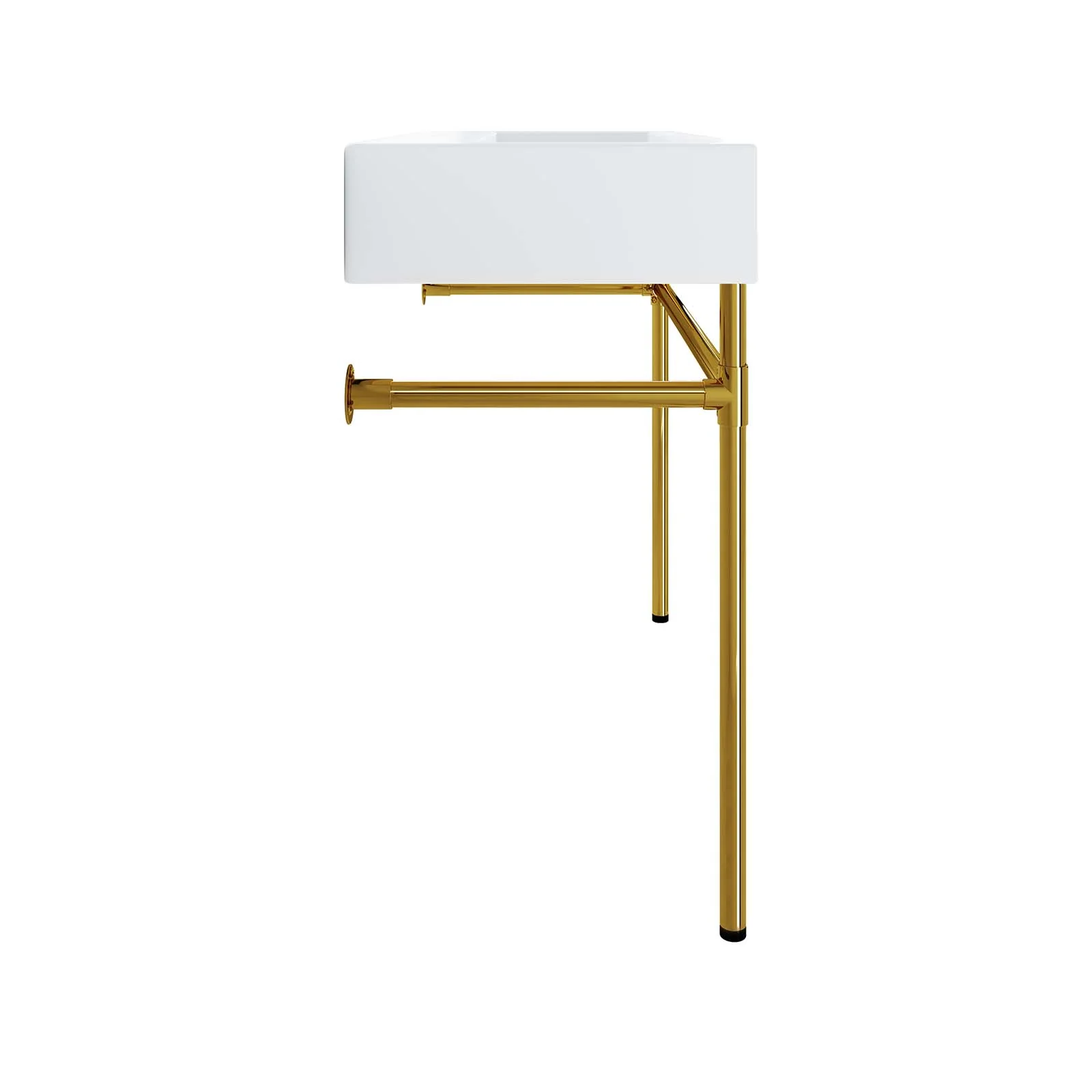 Redeem 40" Wall-Mount Gold Stainless Steel Bathroom Vanity By Modway - EEI-5544 - Image 5