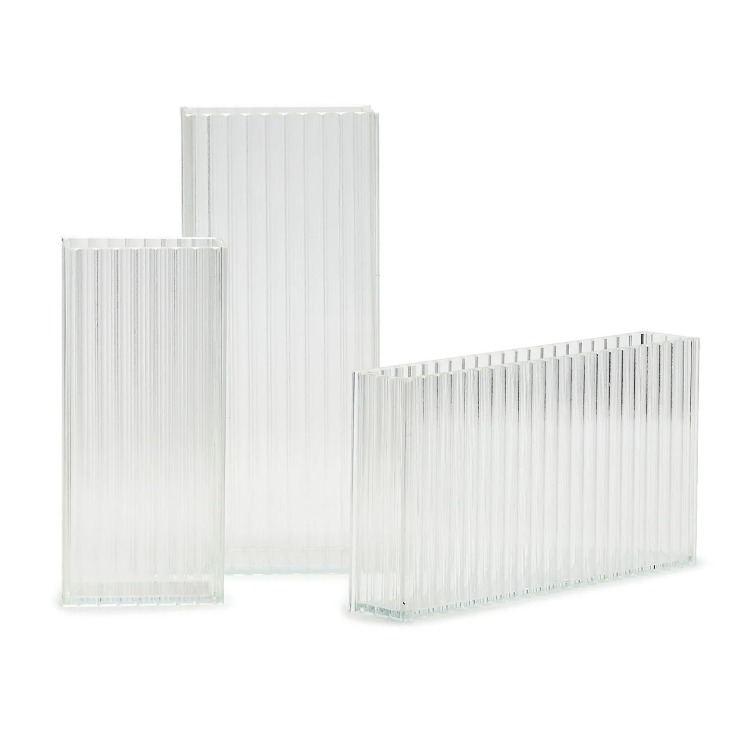 Reeded Ribbed Vases Set Of 9 By Tozai Home - Image 2