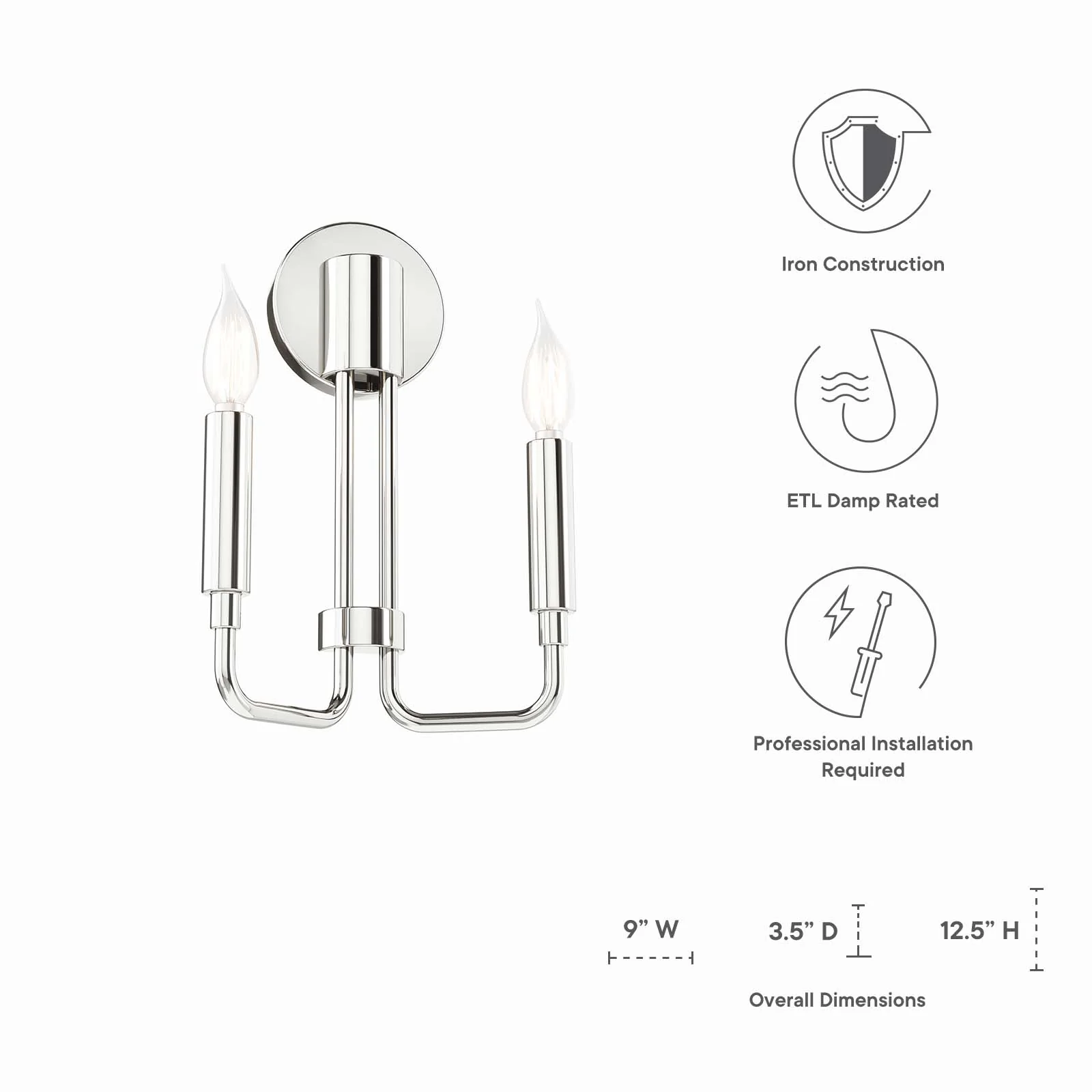 Rekindle 2-Light Wall Sconce By Modway - EEI-5638 - Image 16