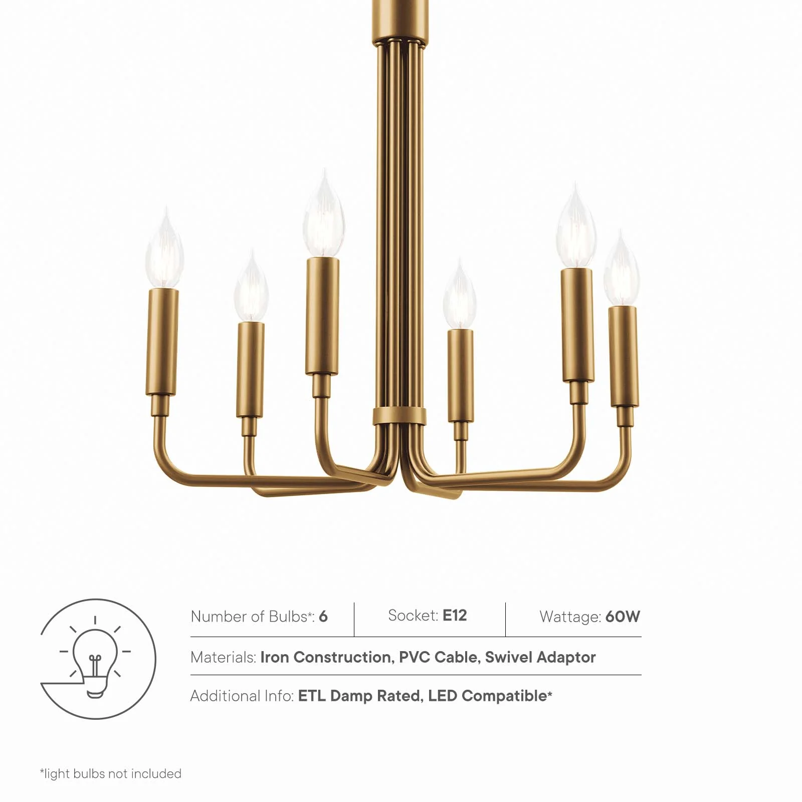 Rekindle 6-Light Chandelier By Modway - EEI-5637 - Image 23