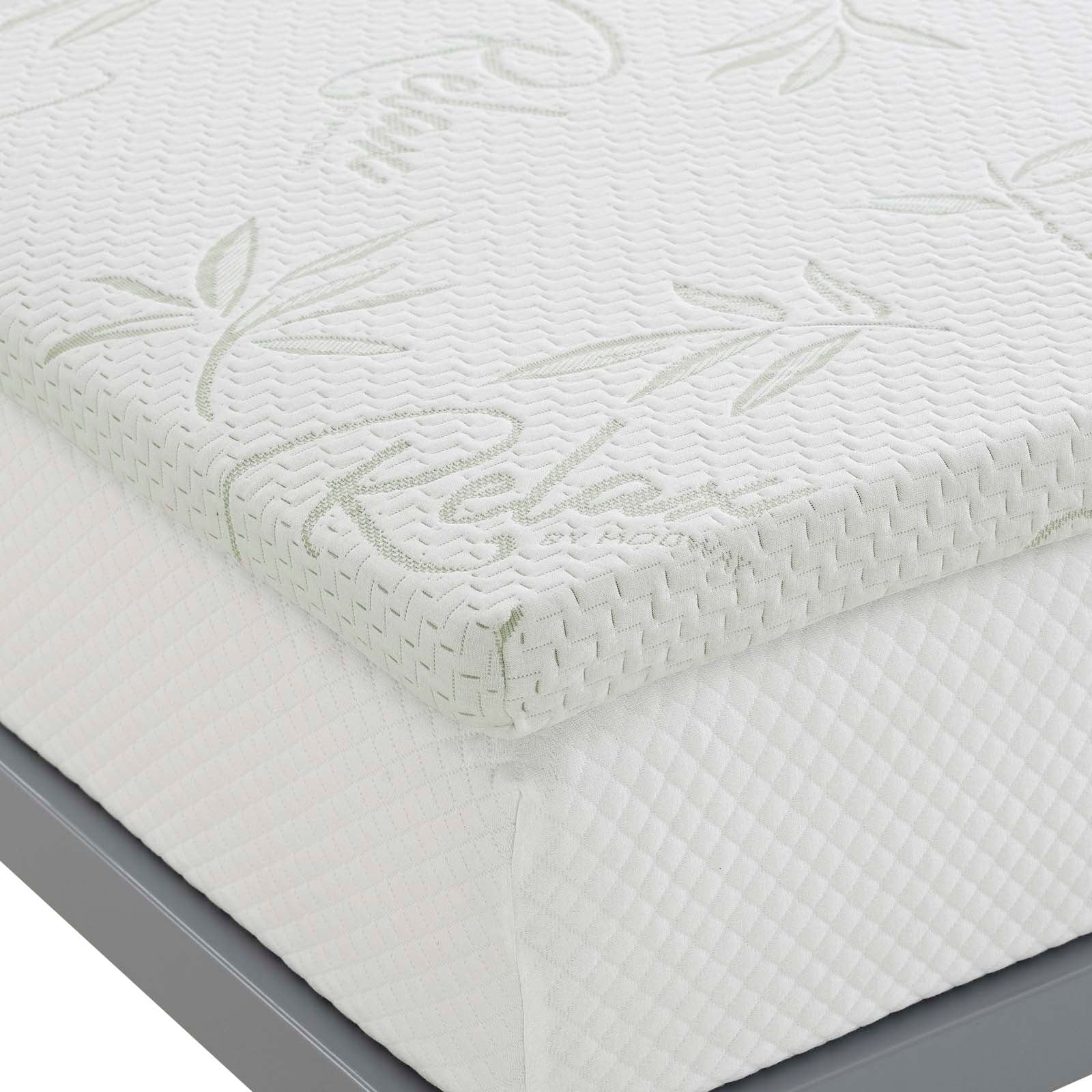 Relax Queen 2" Gel Memory Foam Mattress Topper By Modway - MOD-5573 - Image 11
