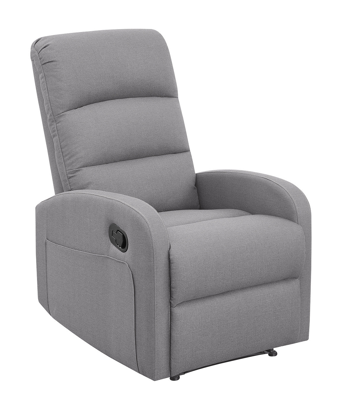 Relaxing Dawn Gray Recliner Chair By Homeroots - Image 2
