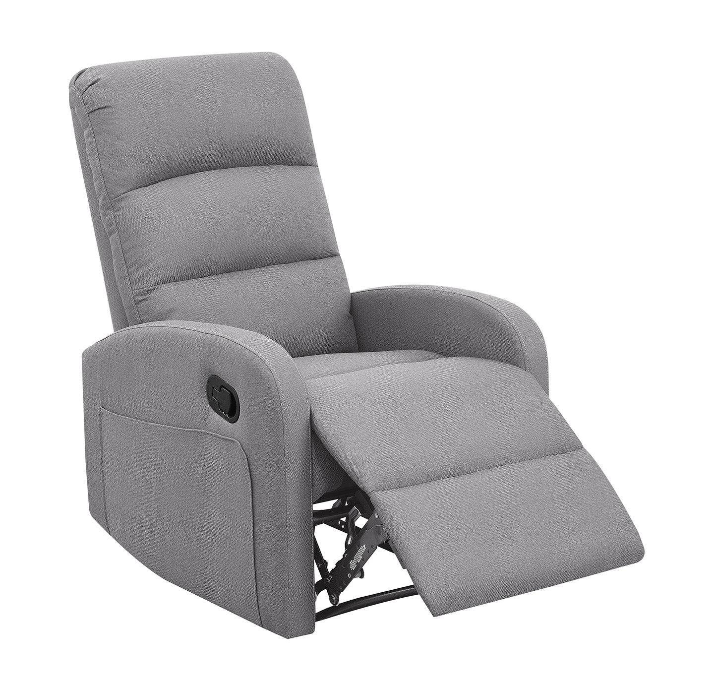 Relaxing Dawn Gray Recliner Chair By Homeroots - Image 5
