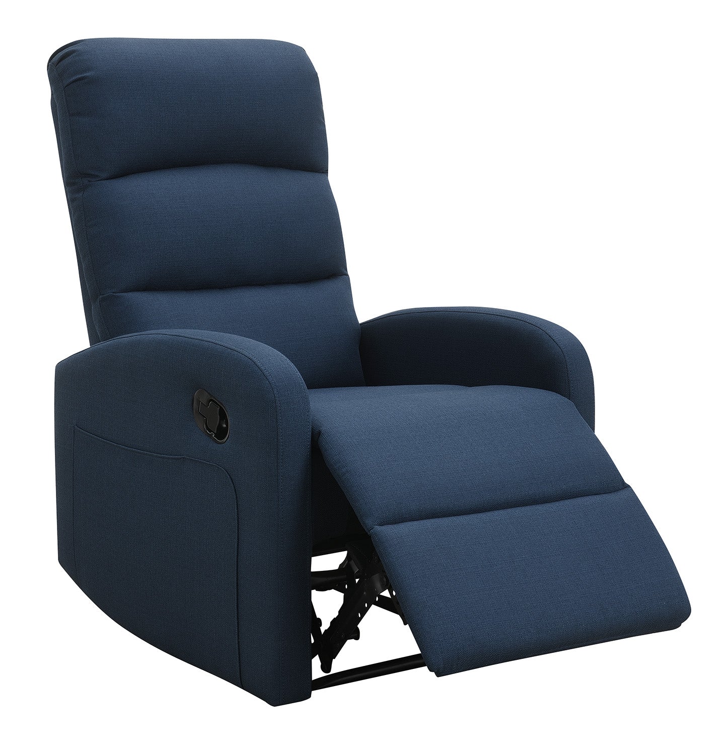 Relaxing Navy Blue Recliner Chair By Homeroots - Image 2