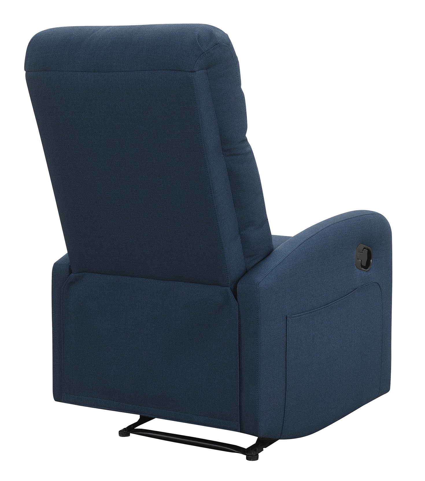 Relaxing Navy Blue Recliner Chair By Homeroots - Image 6