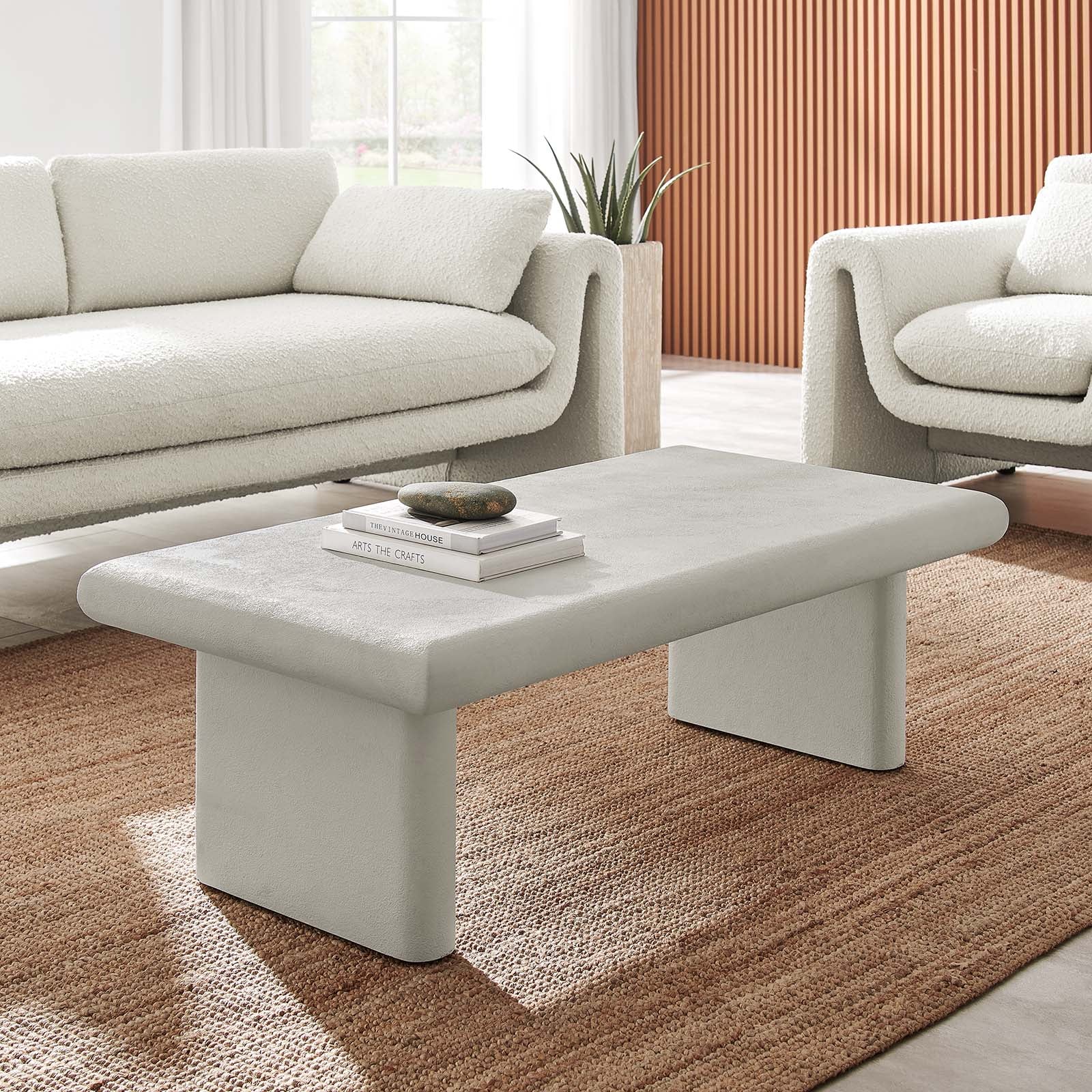 Relic Concrete Textured Coffee Table By Modway - EEI-6578 - Image 11
