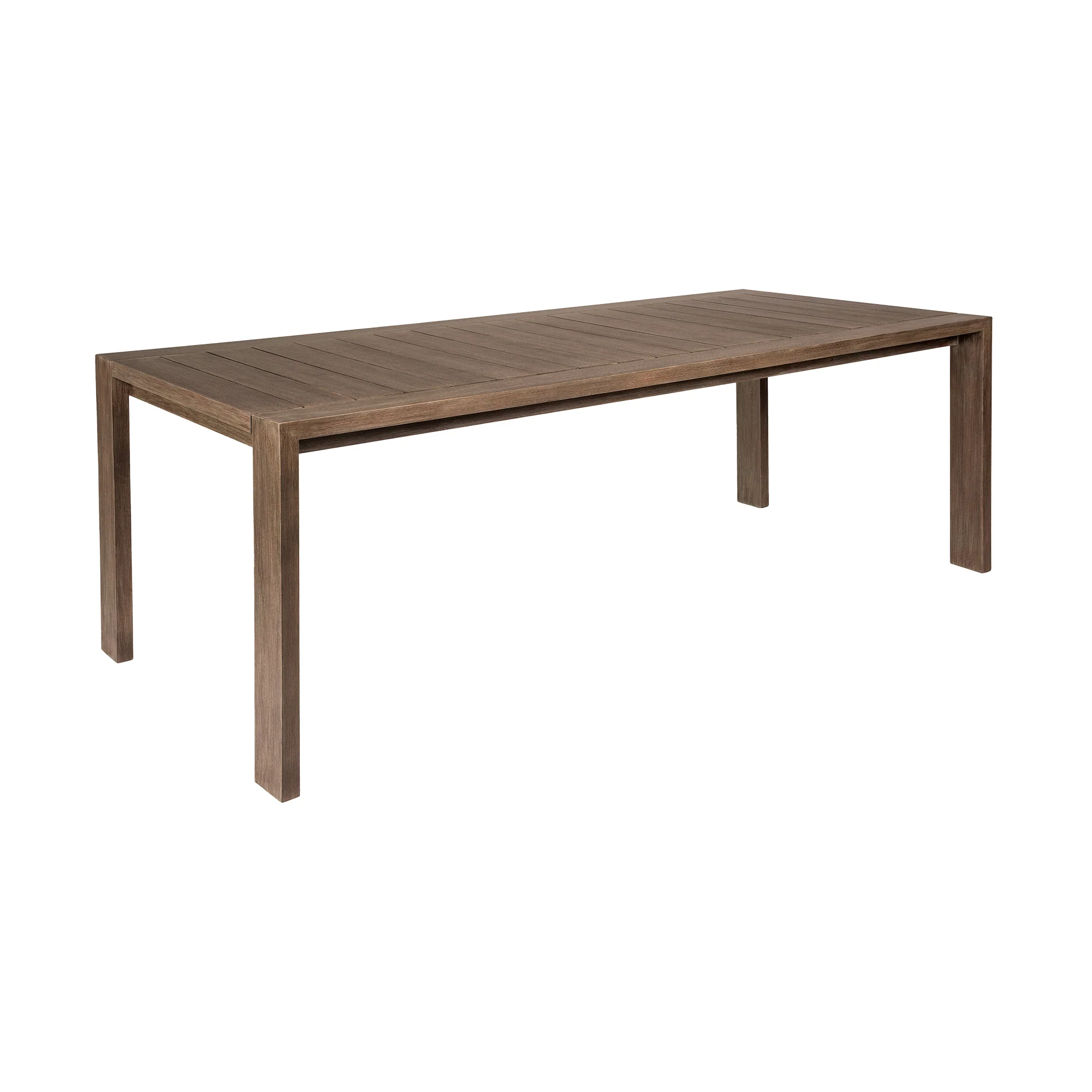 Relic Outdoor Patio 5 Piece Dining Set in Weathered Eucalyptus Wood with Taupe Olefin Cushions By Armen Living - Image 7