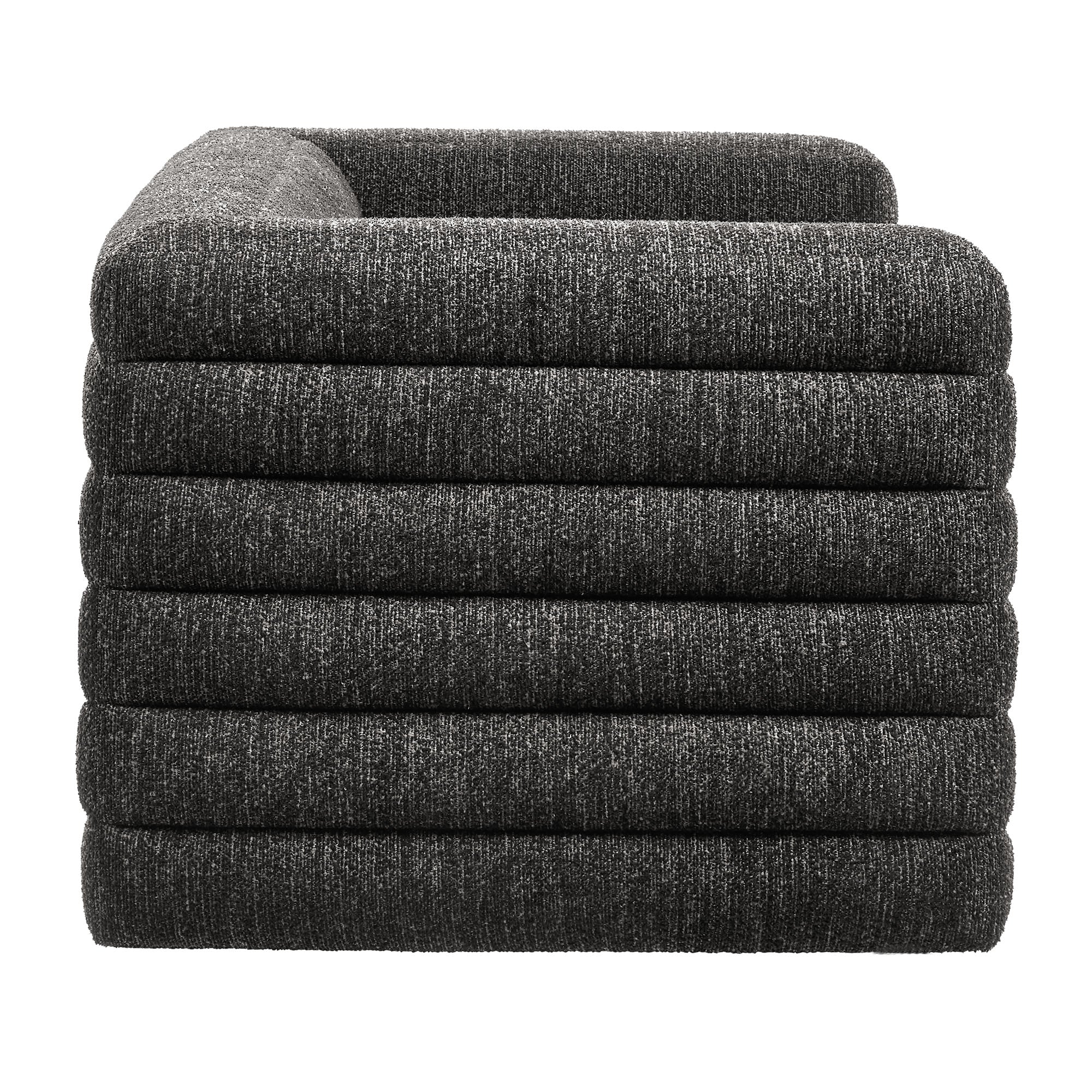 Relle Channel Tufted Boucle Upholstered Loveseat by Modway - Image 3